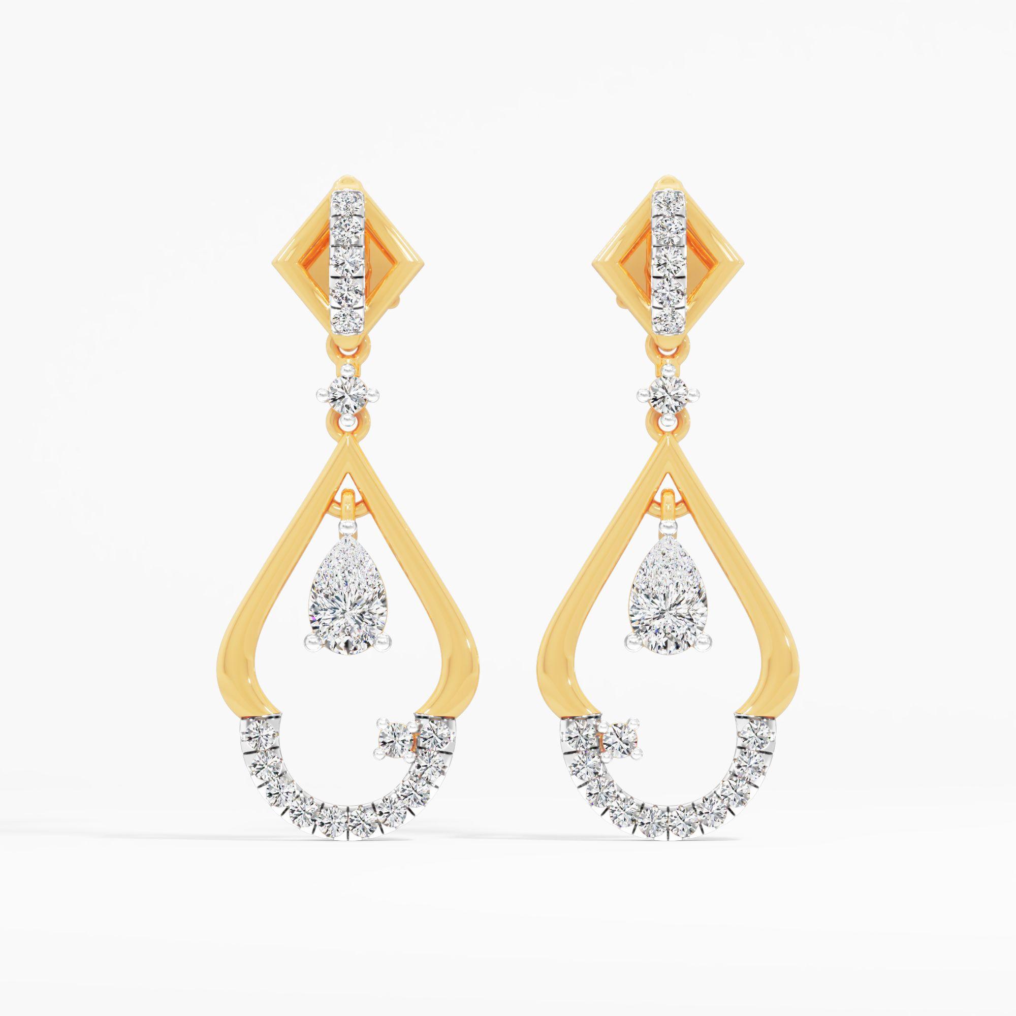 Dewdrop Swing Dangle Earrings