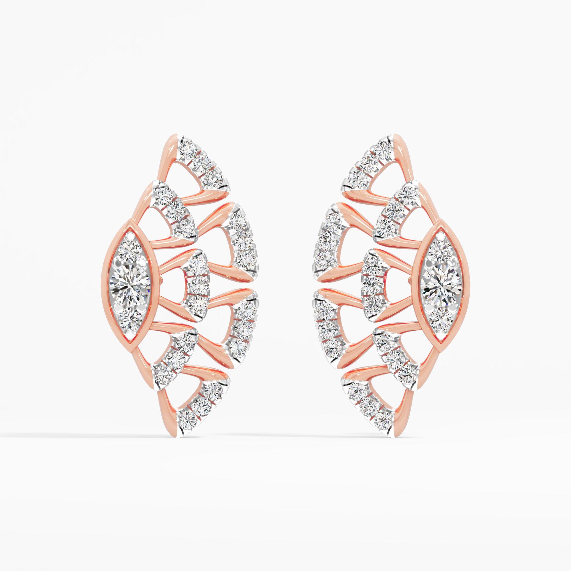 Radiant Arc Stud Earrings