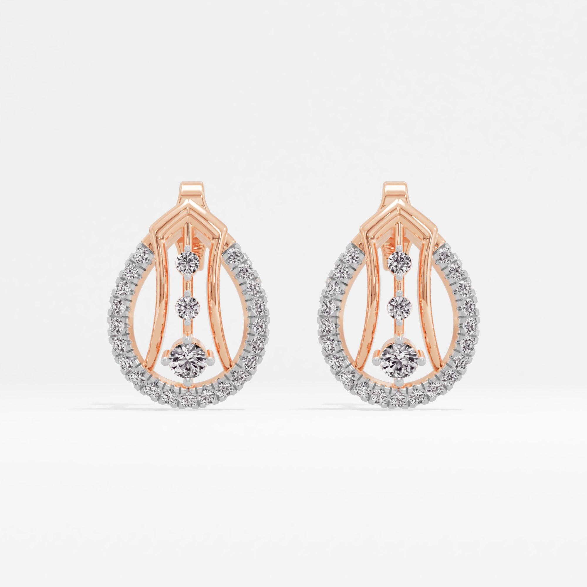 Starstrung Droplet Solitaire Stud Earrings