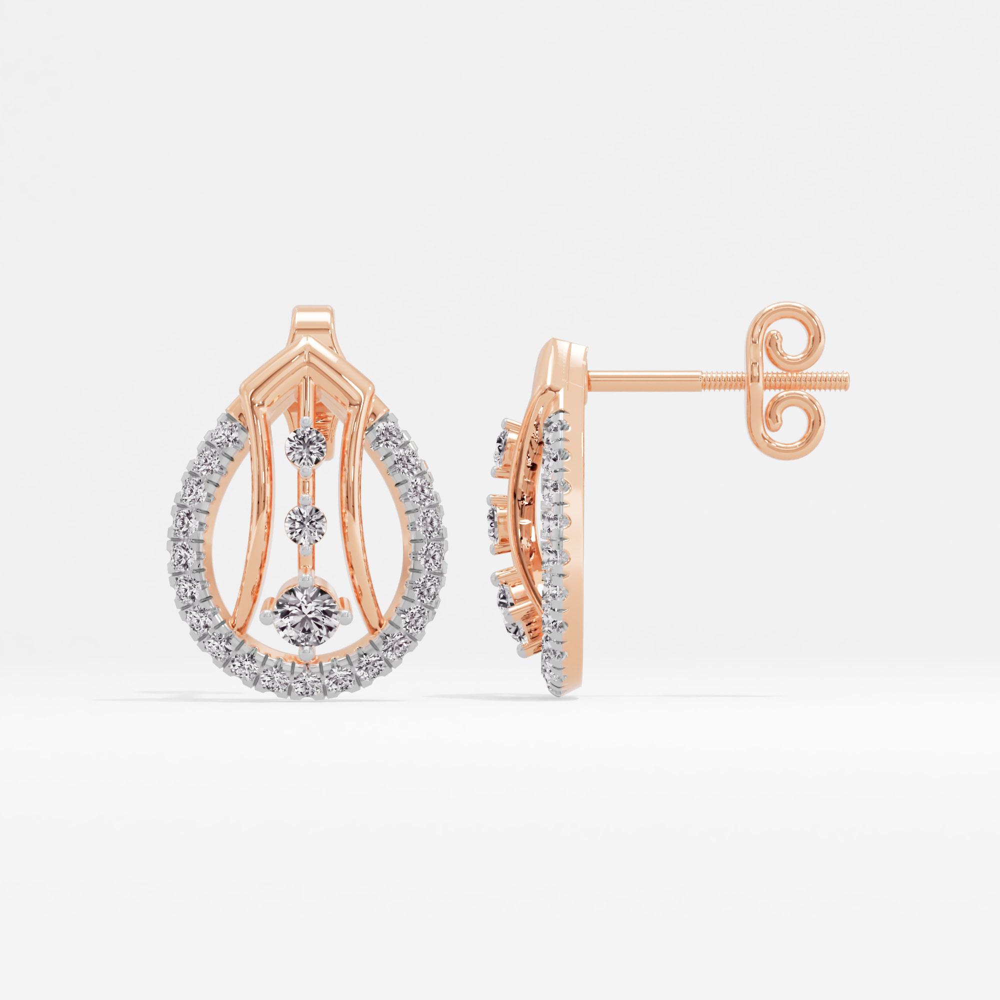 Starstrung Droplet Solitaire Stud Earrings