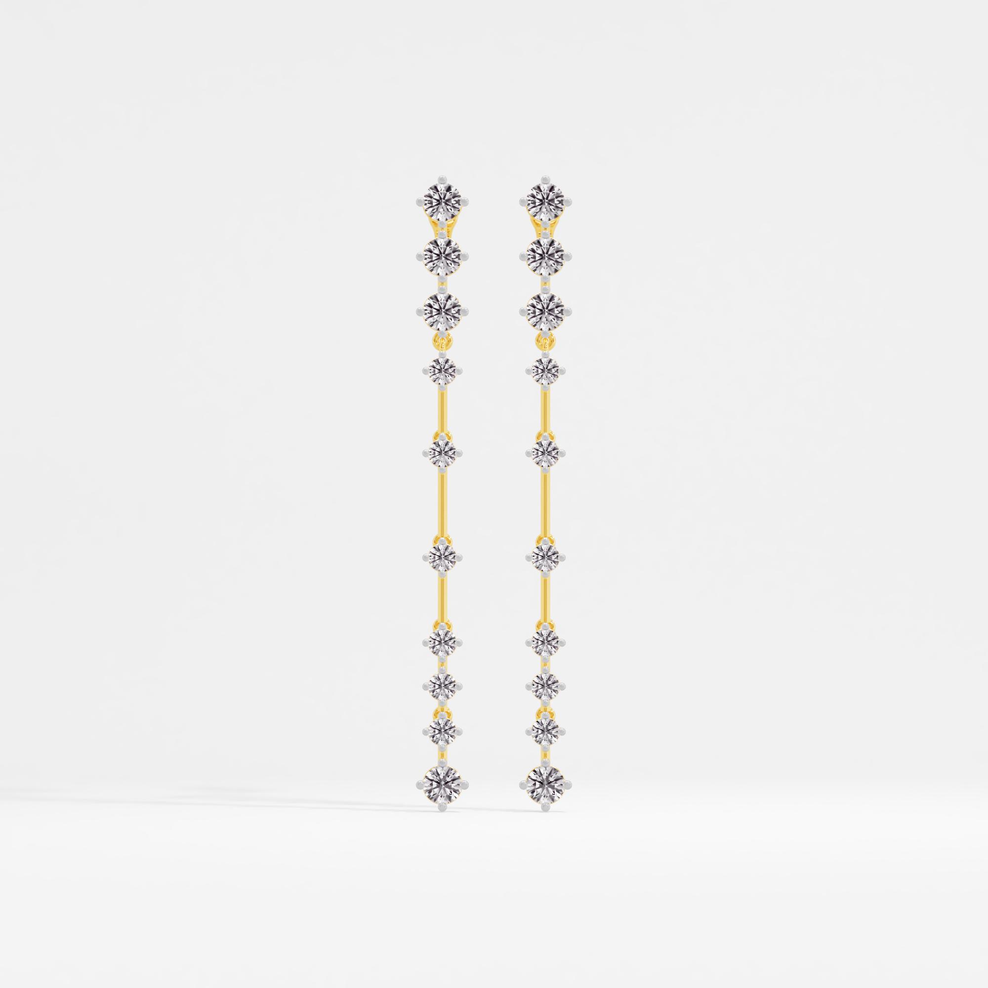 Glimmering Stars Tennis Dangler Earrings