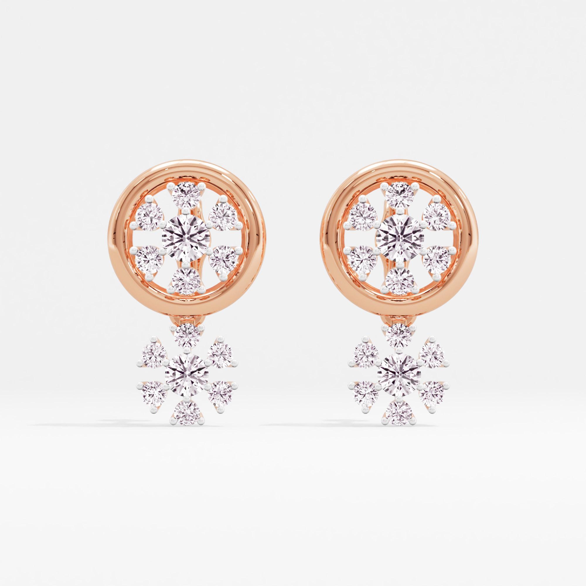 Astral Brilliance 7 Stone Stud Earrings