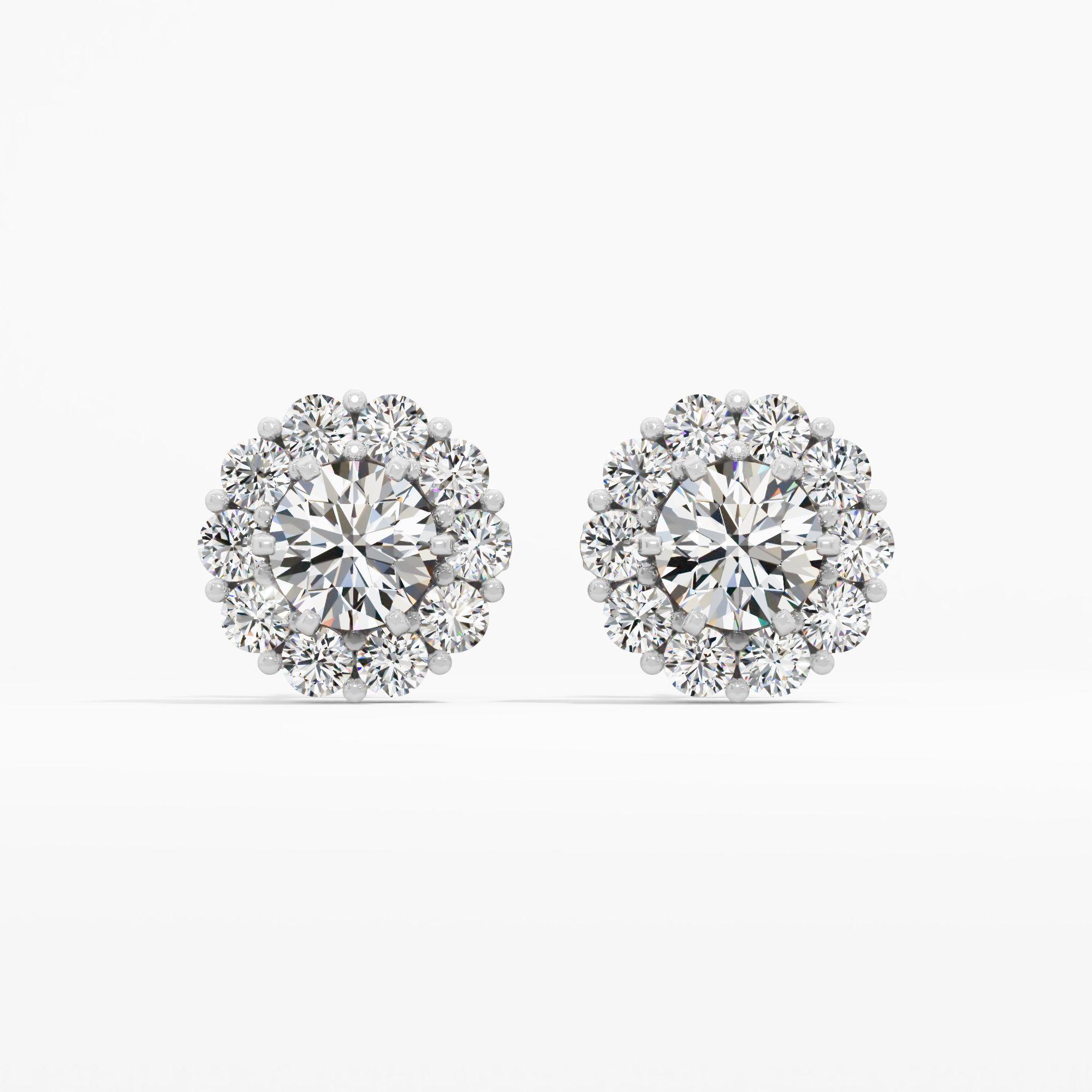 Blossom Solitaire Stud Earrings