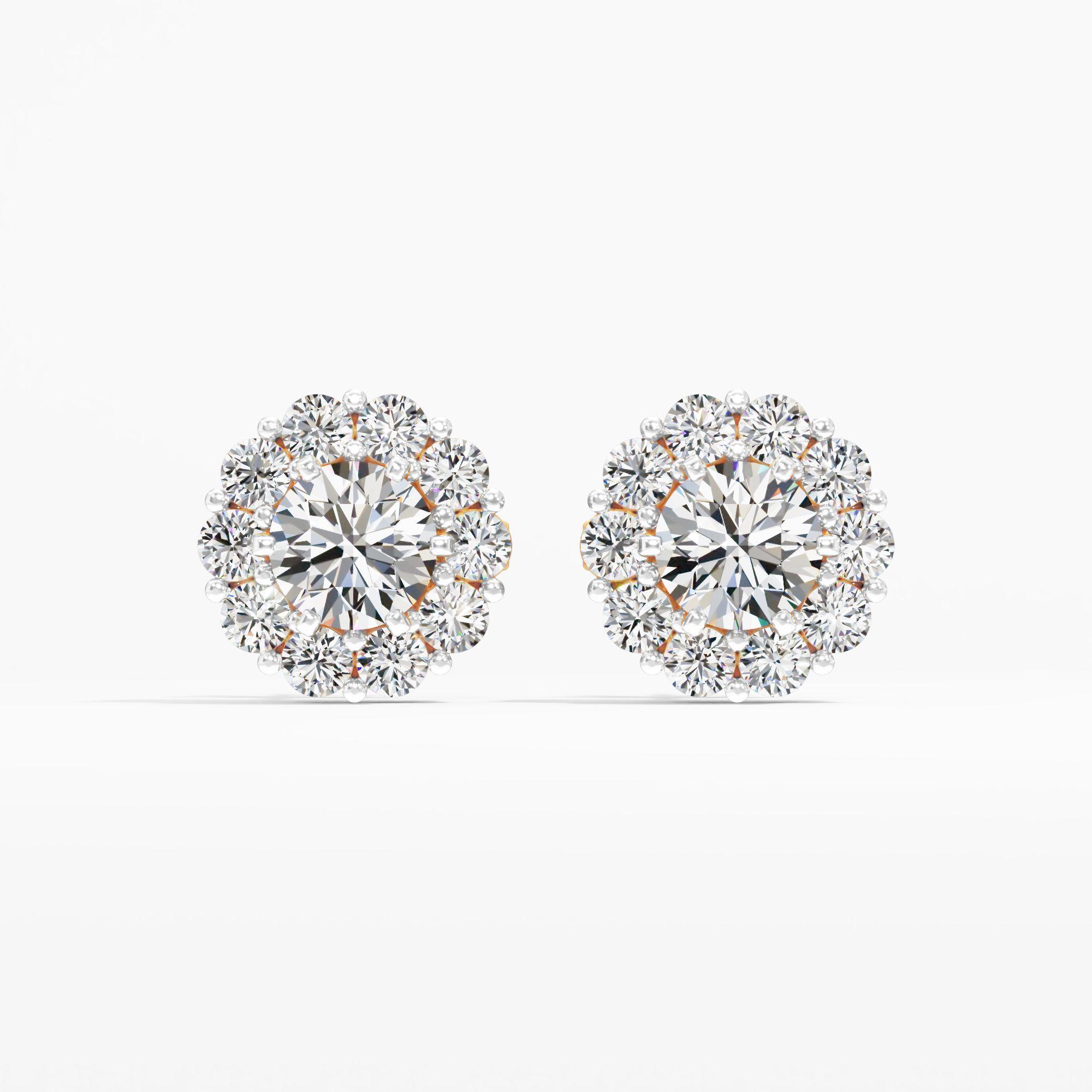 Blossom Solitaire Stud Earrings