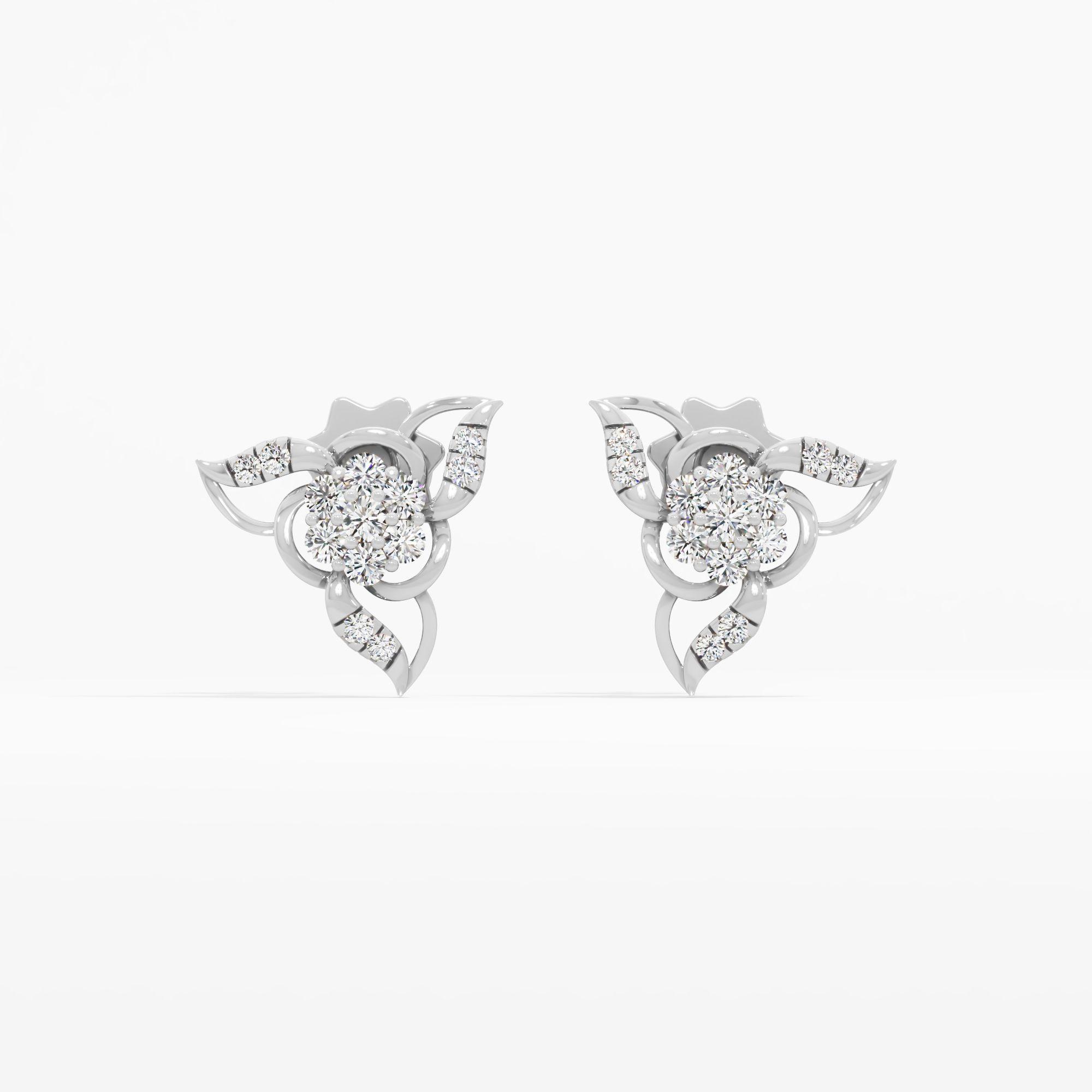 Trillium Cluster Stud Earrings