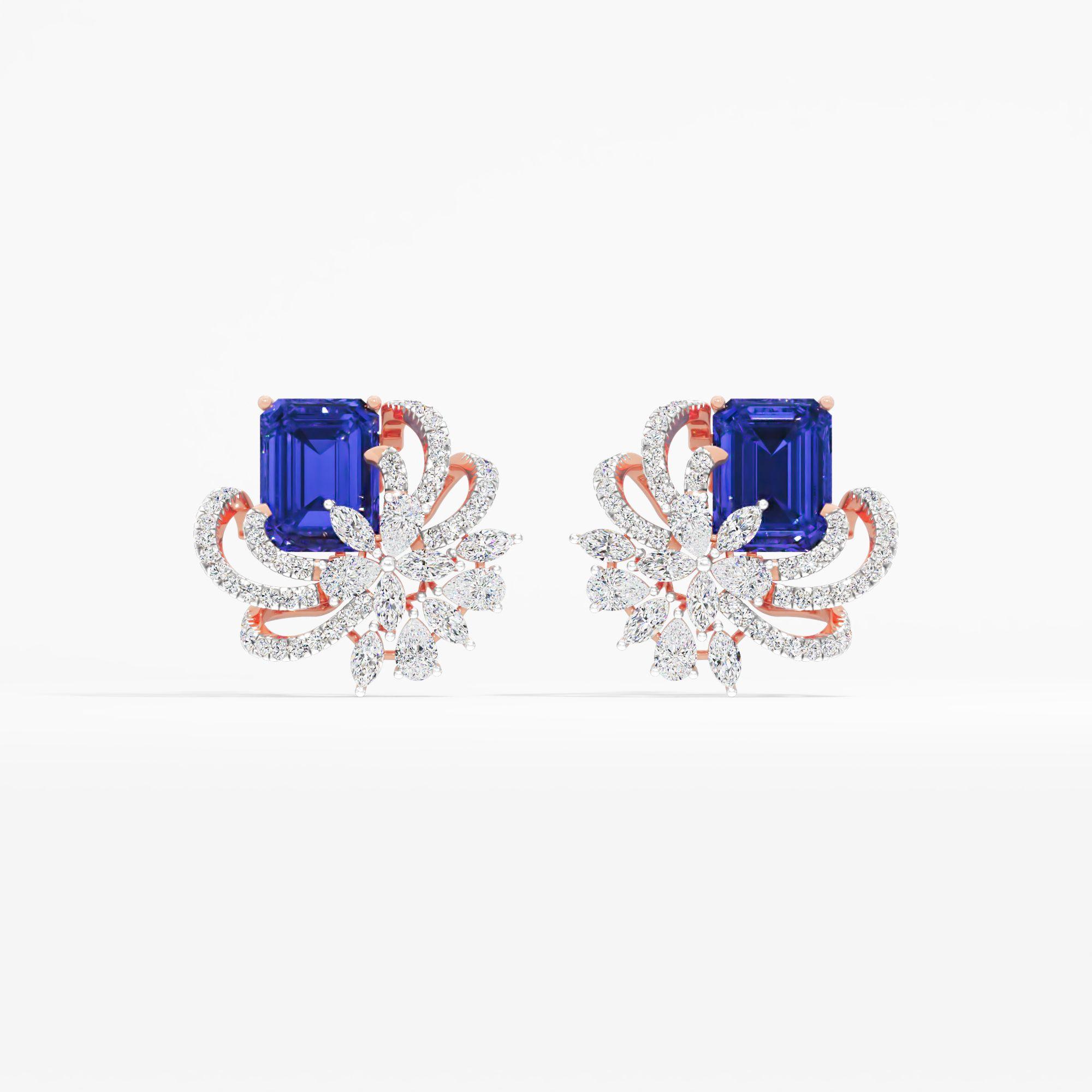 Sapphire Aurelia Stud Earrings