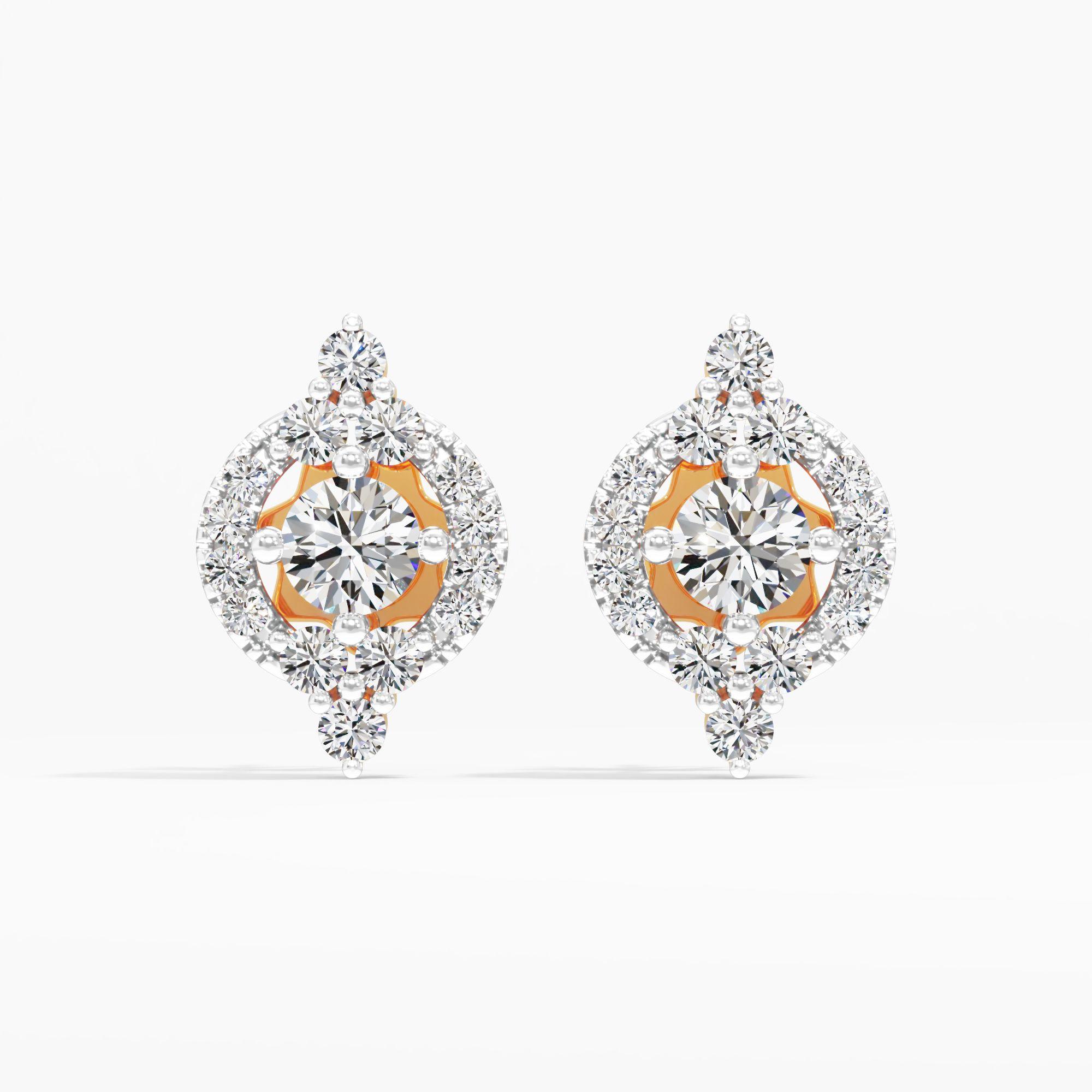 Guiding Star Solitaire Stud Earrings