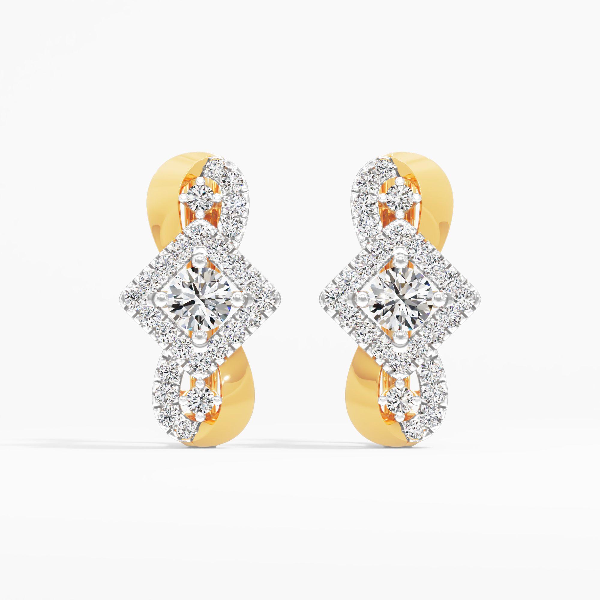 Luxe Knot Princess Huggie Earrings