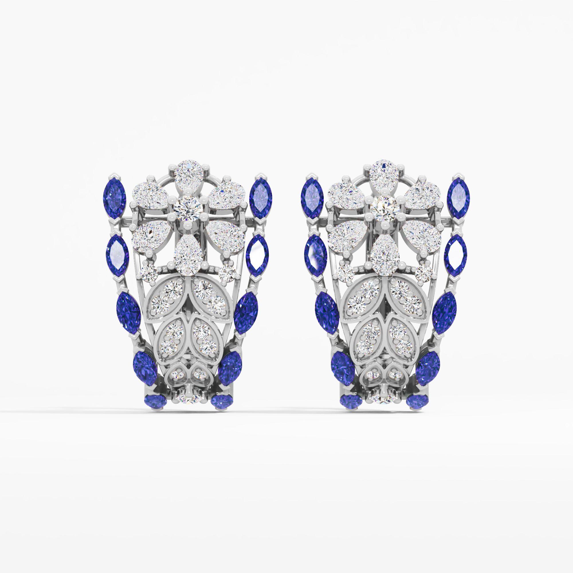 Velvet Crest Hoop Earrings