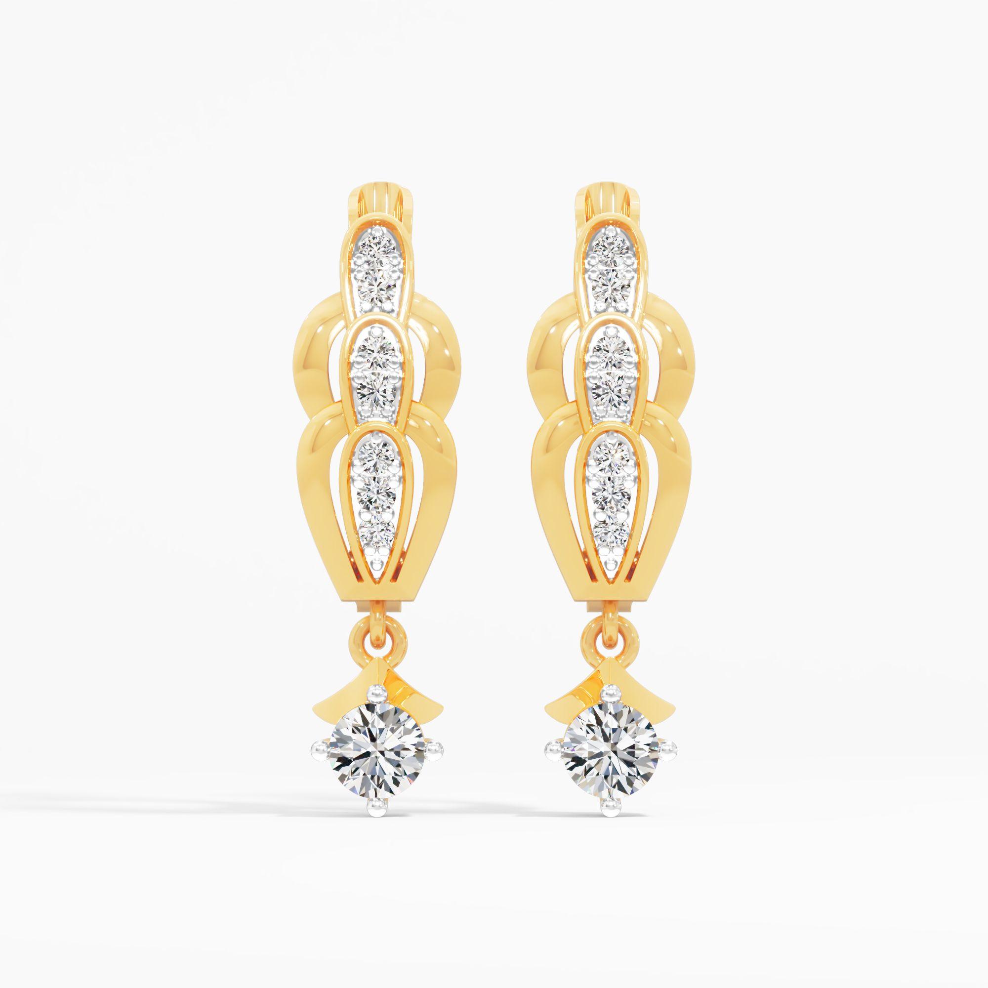 Stacked Marquise Drop Earrings