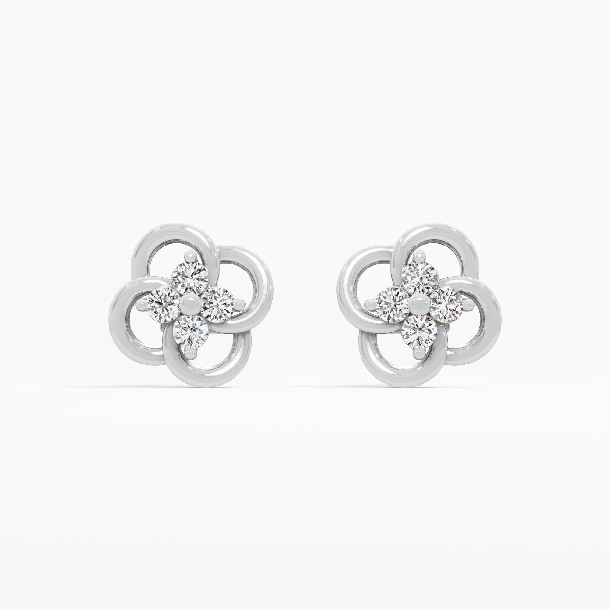 Petal Bloom Cluster Stud Earrings