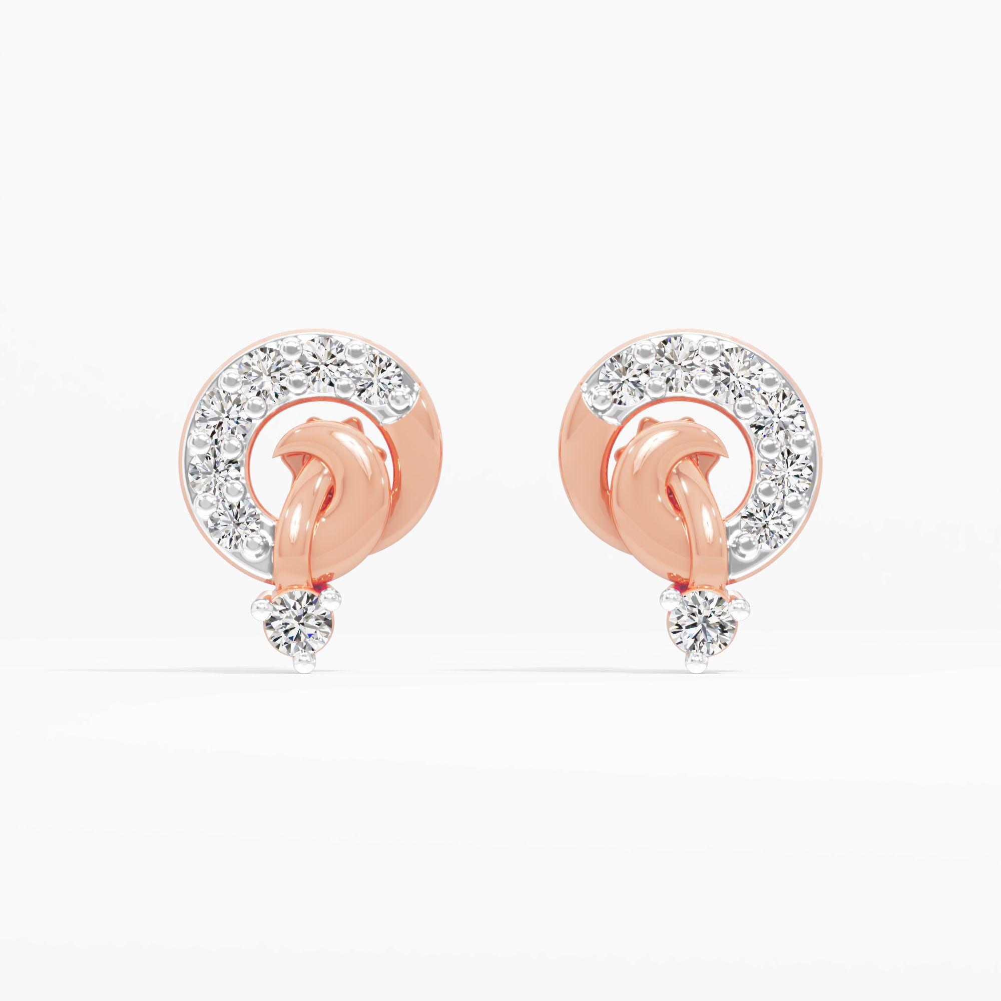 Ethereal Vibe Diamond Stud Earrings
