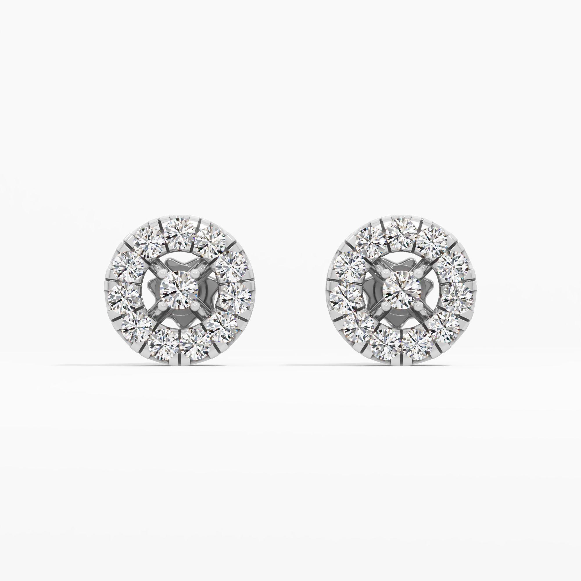 Infinite Charm Halo Stud Earrings