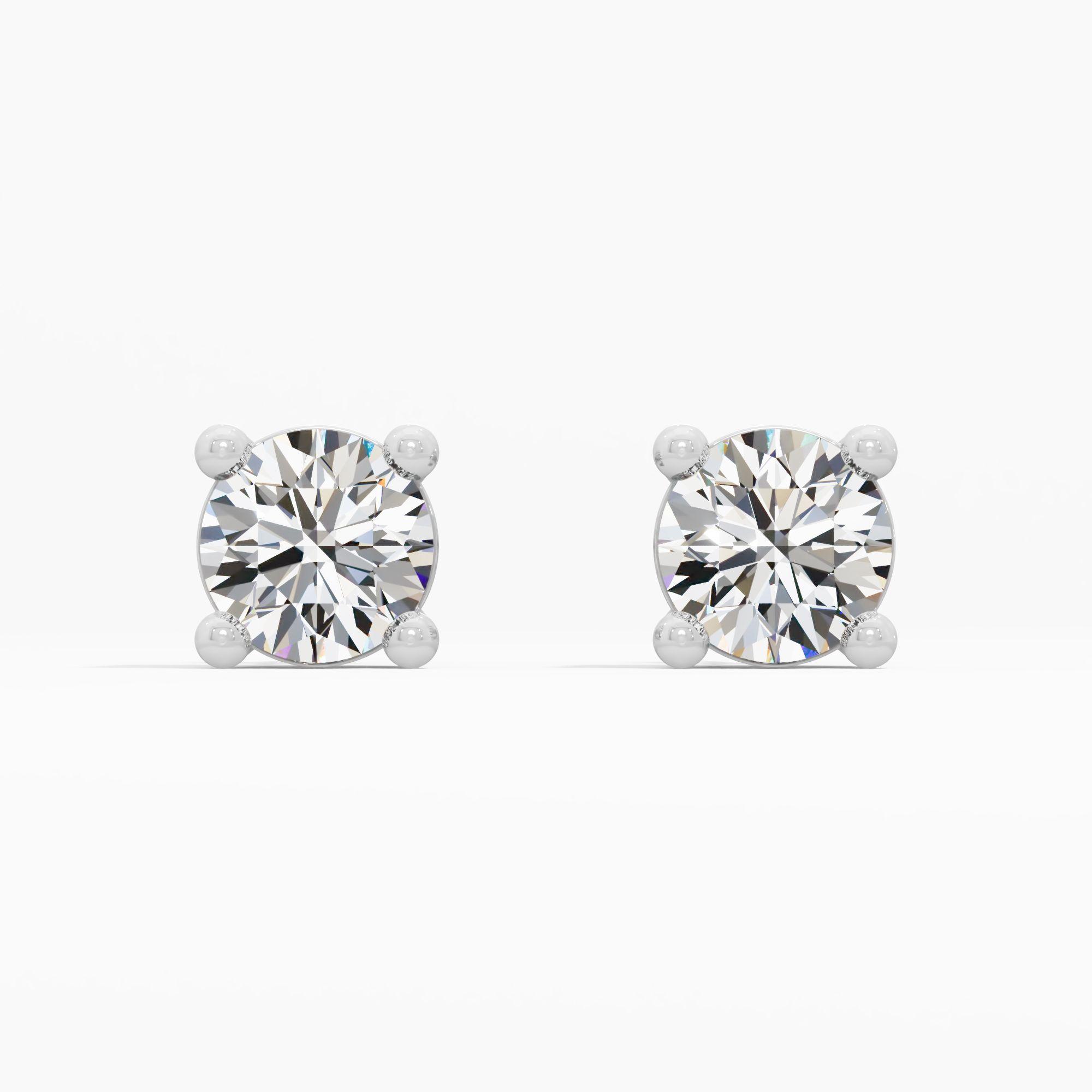 Timeless Spark Solitaire Stud Earrings