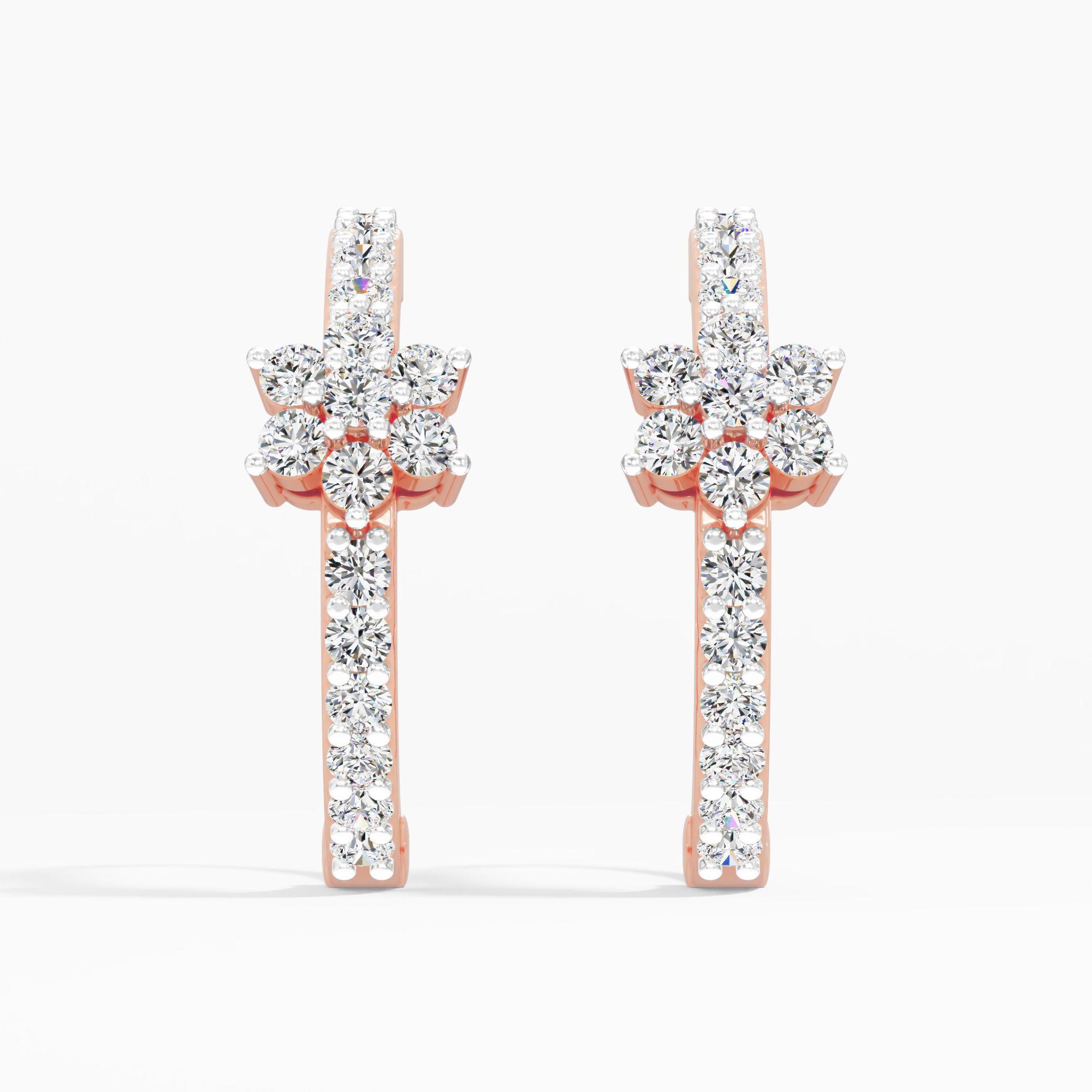 Trellis Bloom Diamond Earrings