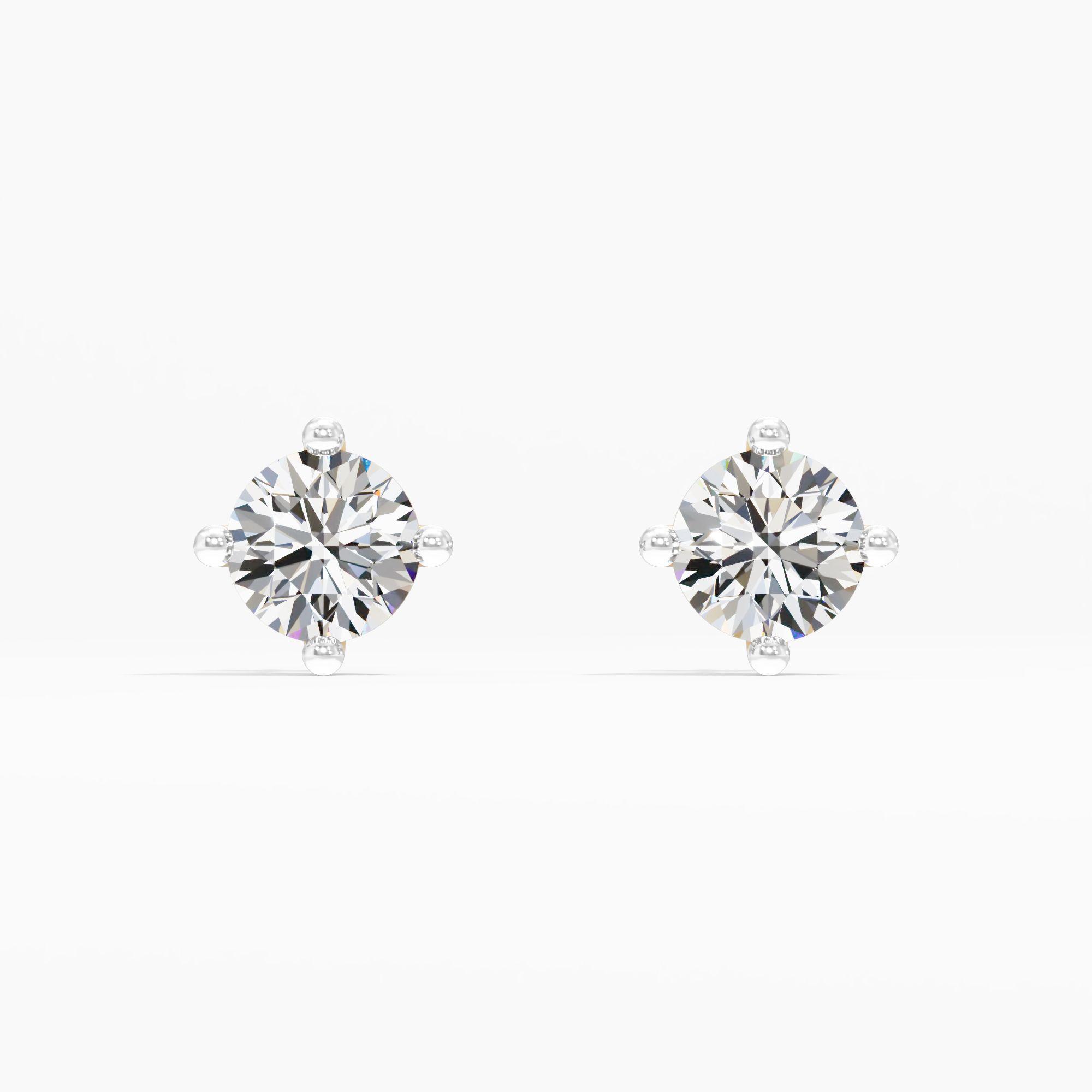 Infinity Gleam Solitaire Earrings