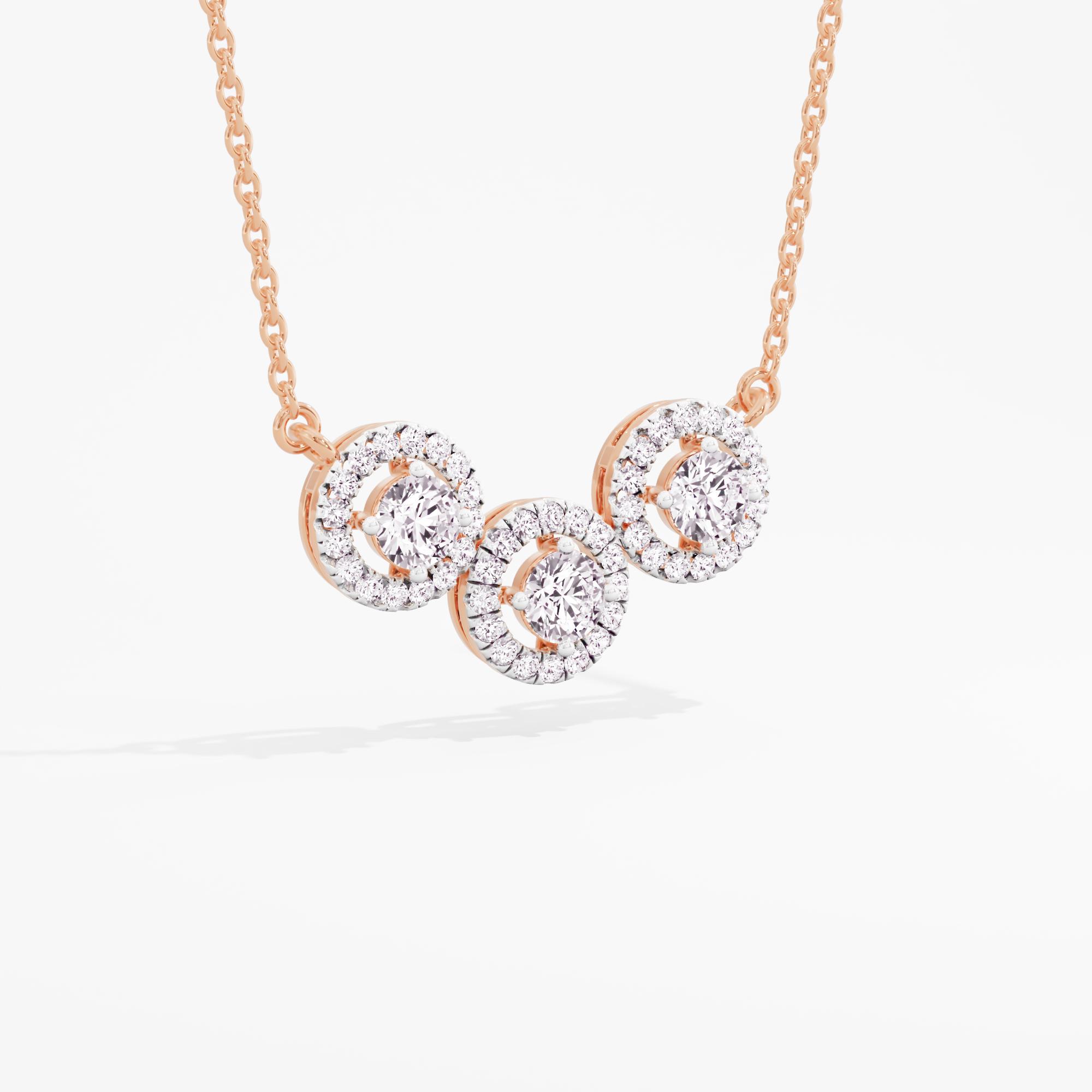 Stellar Glam 3 Stone Halo Mangalsutra