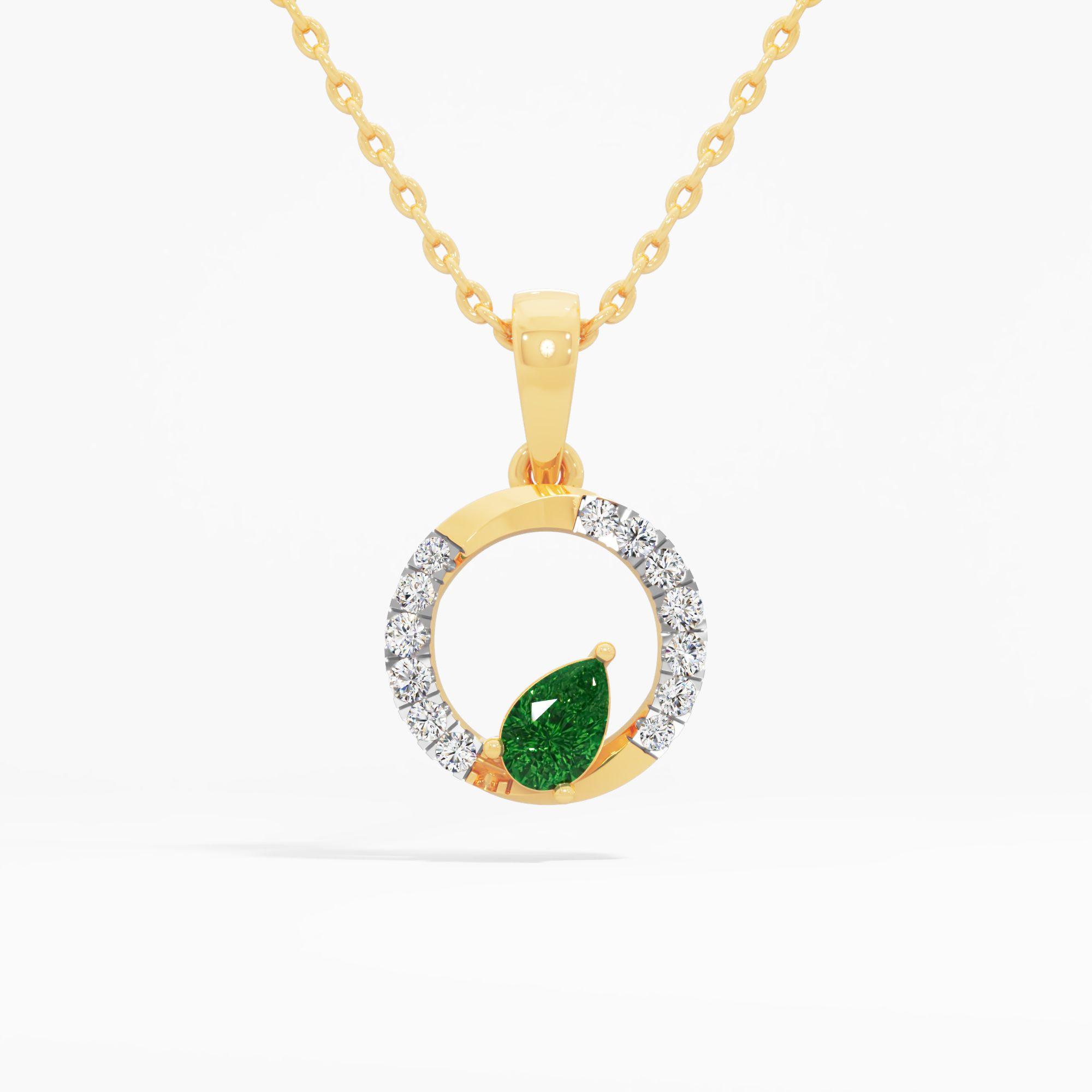 The Infinite Orbit Emerald Pendant