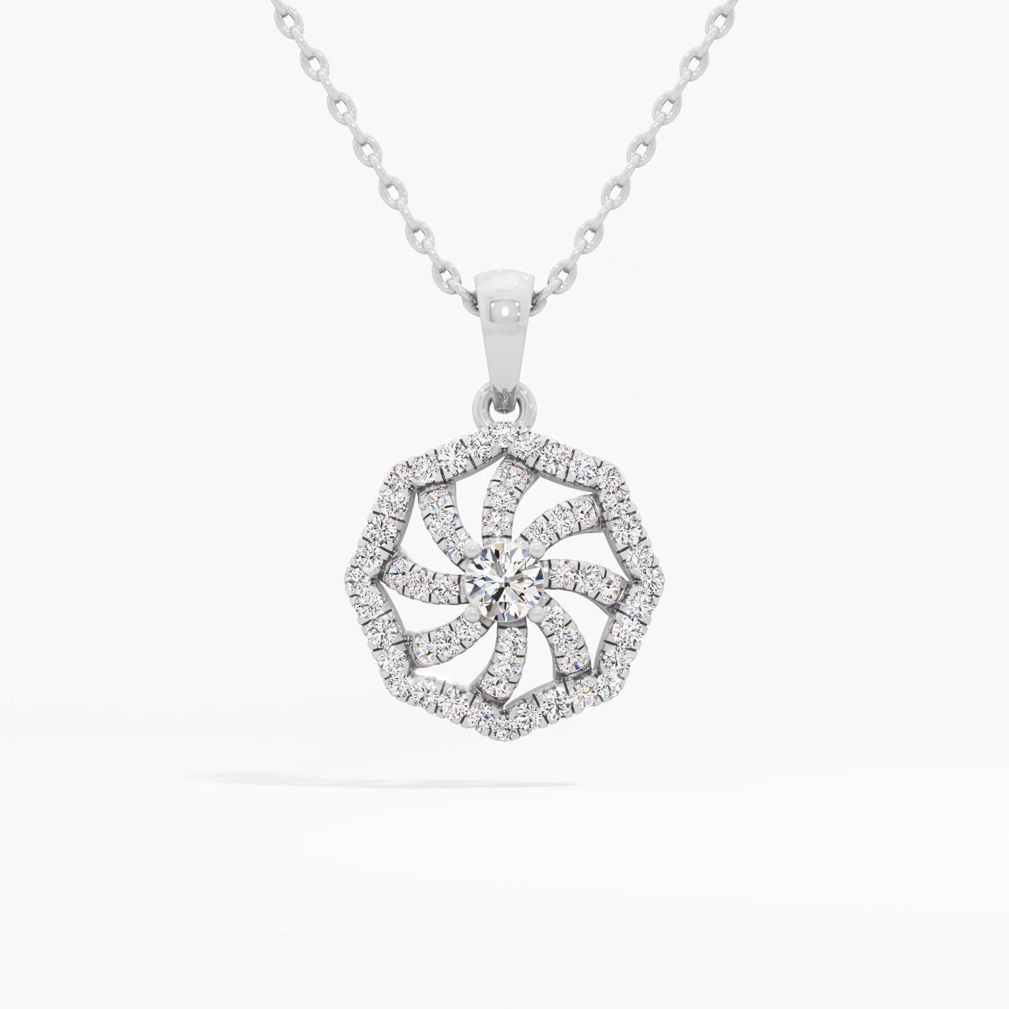 Galaxial Centric Diamond Pendant