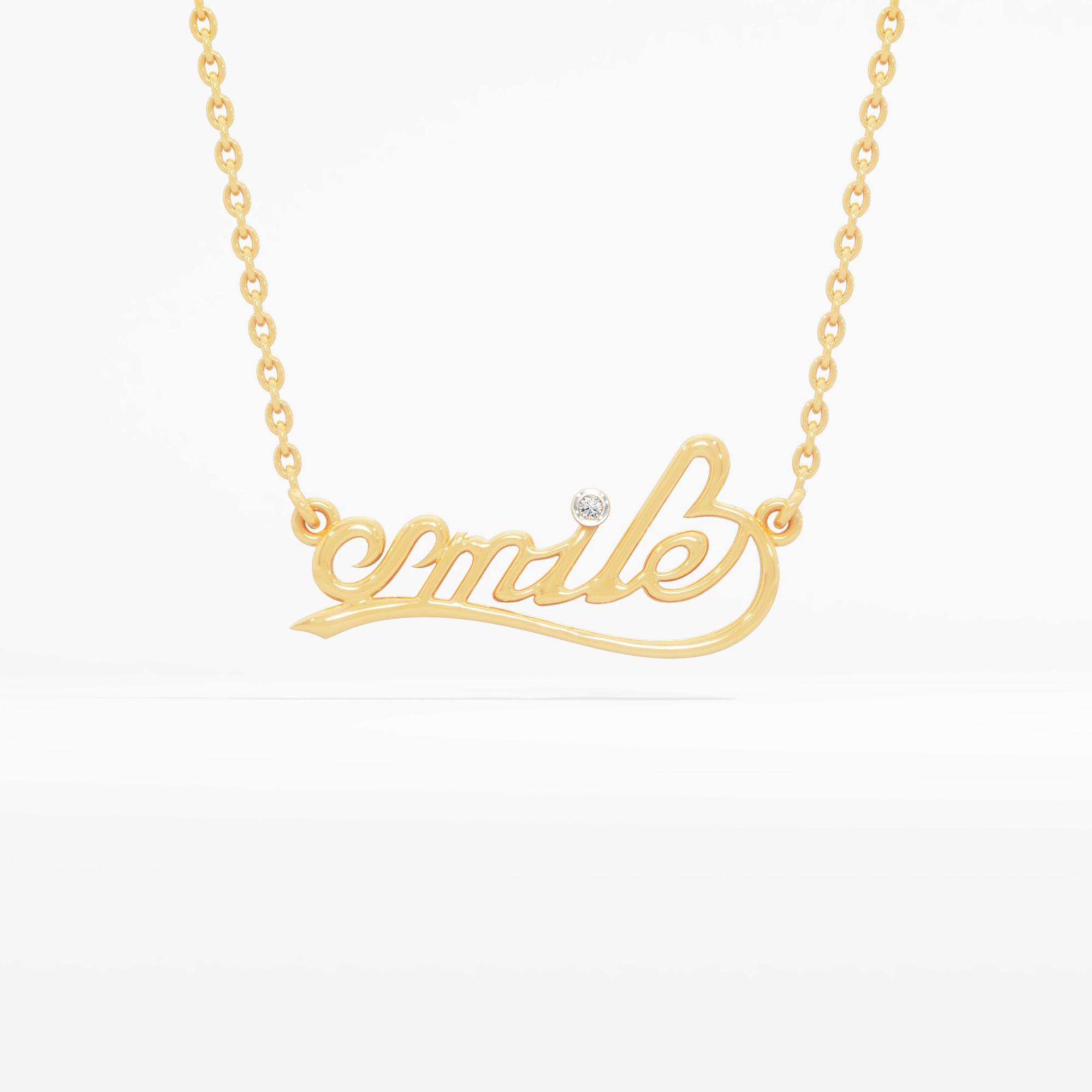 Smile' Solitaire Diamond Pendant
