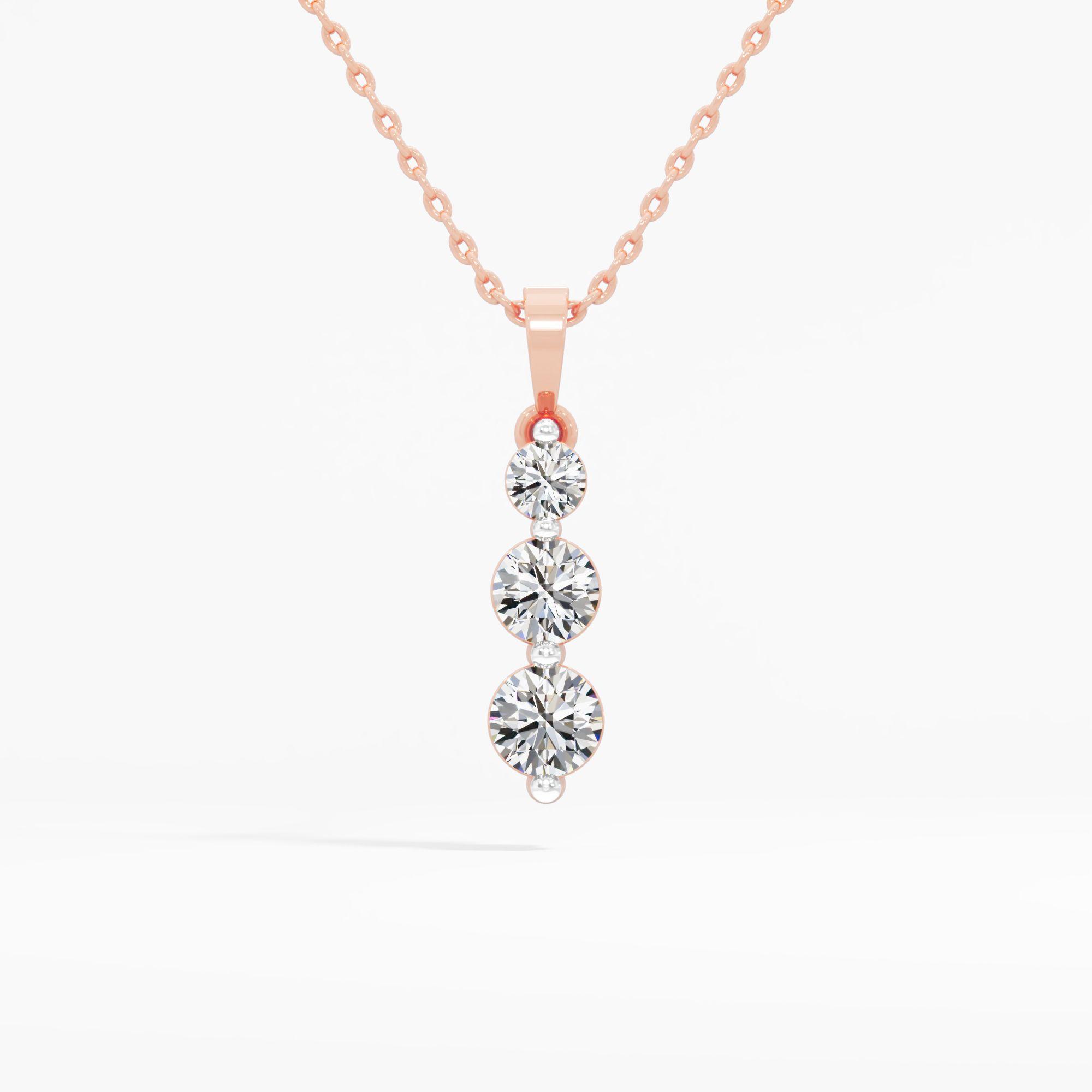 Trilight Symphony Diamond Pendant