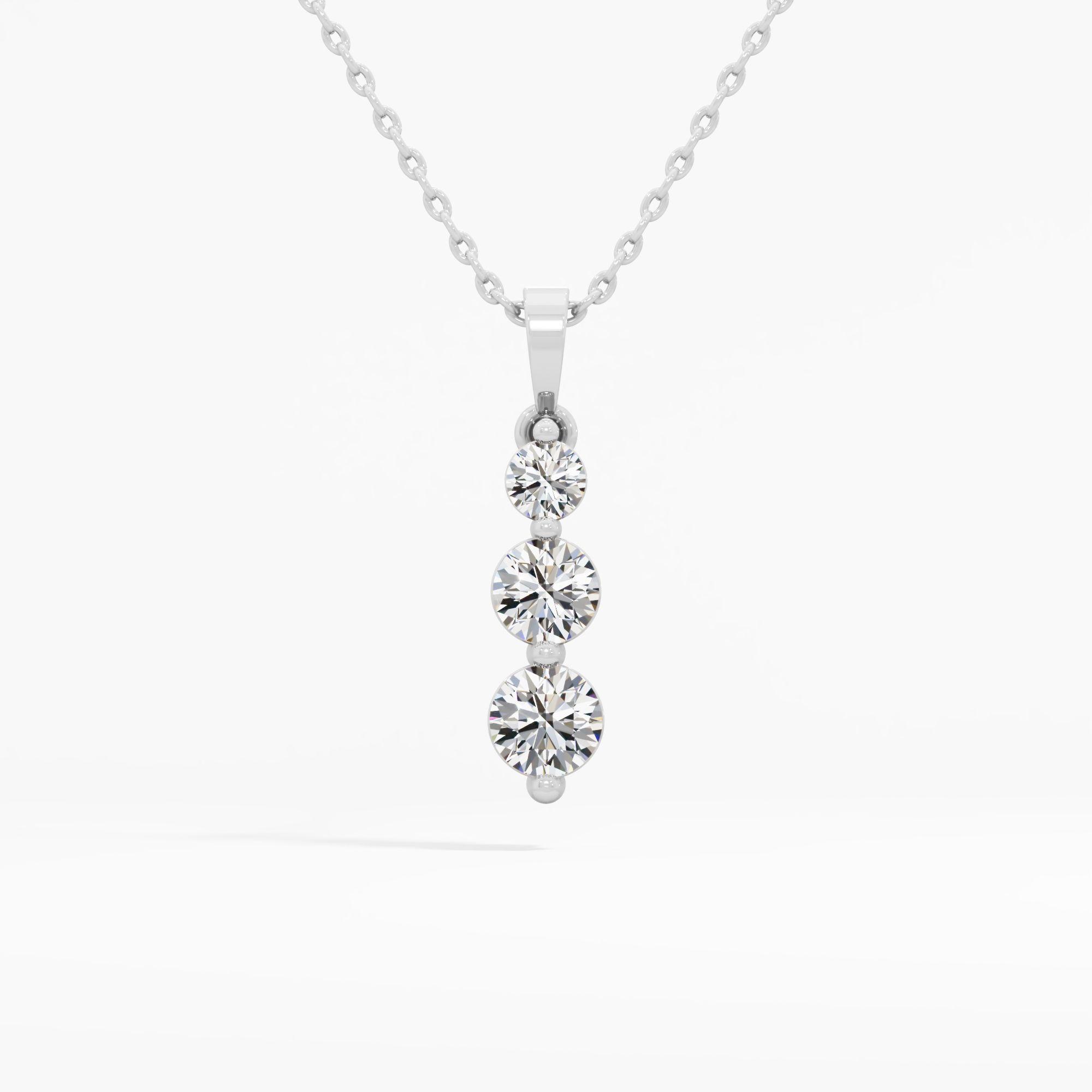 Trilight Symphony Diamond Pendant