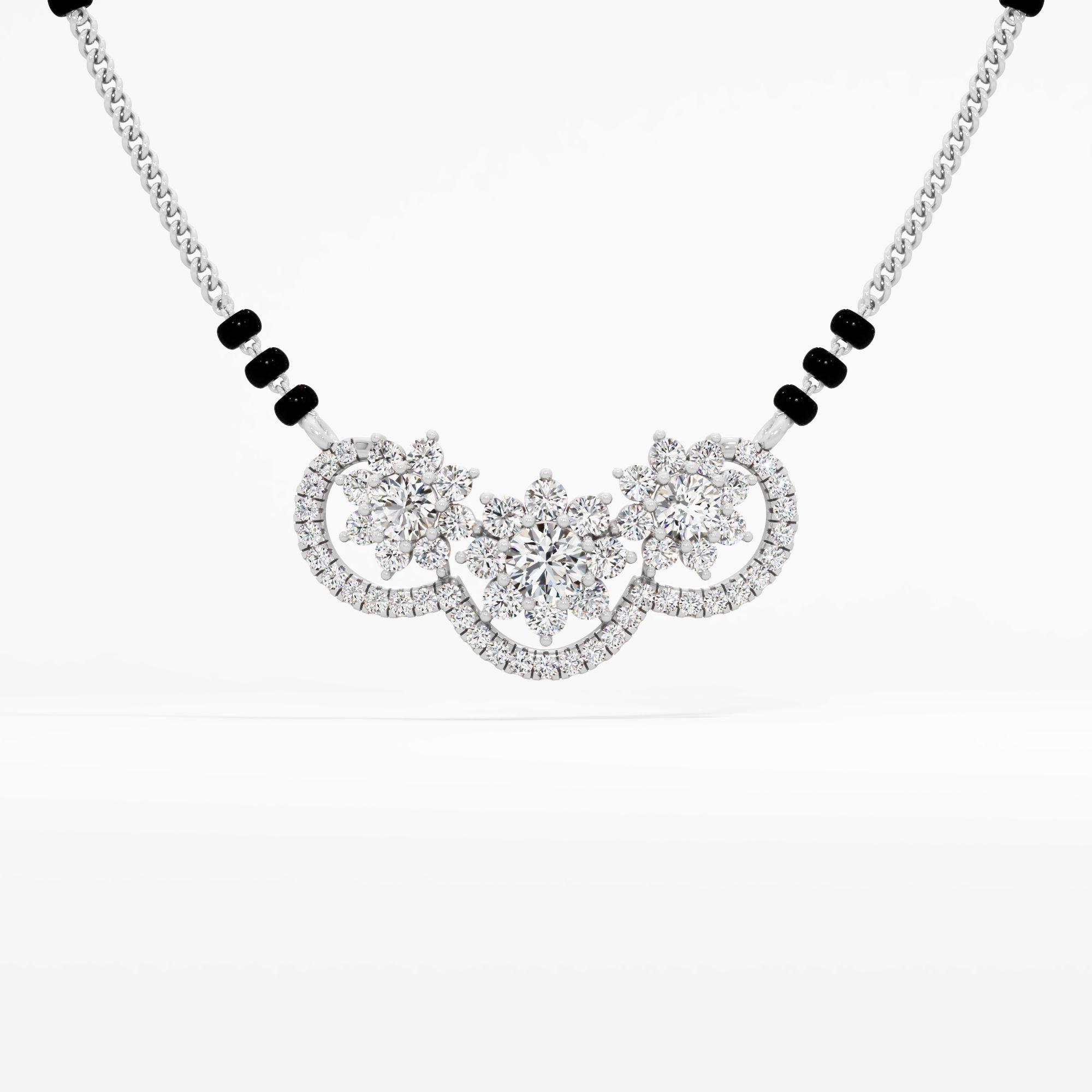 Trinity Bloom Mangalsutra Pendant