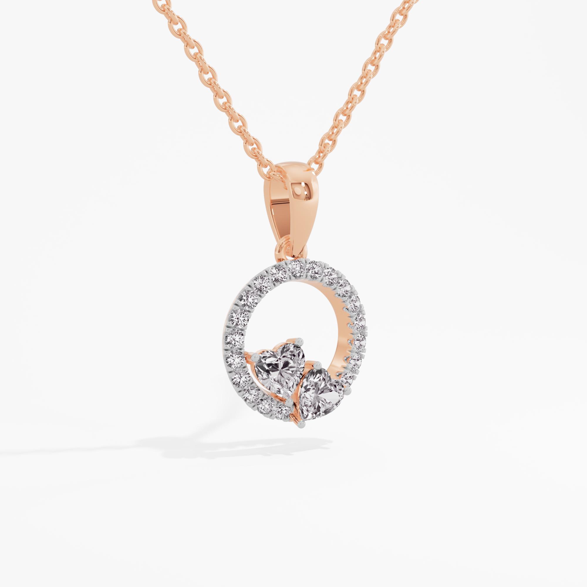 Cordelia Amour Solitaire Heart Pendant