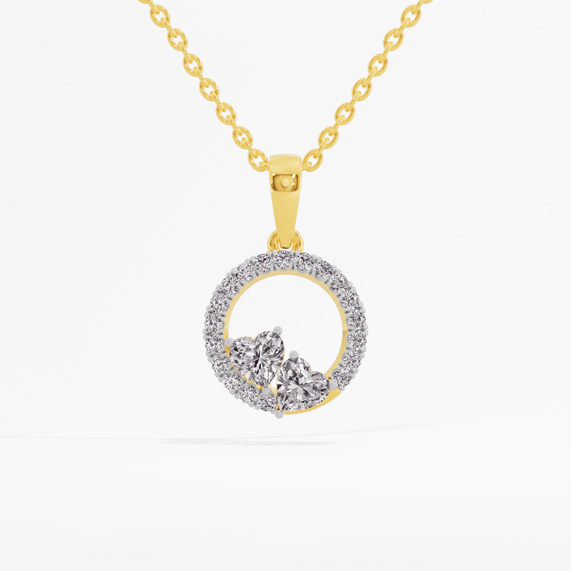 Cordelia Amour Solitaire Heart Pendant