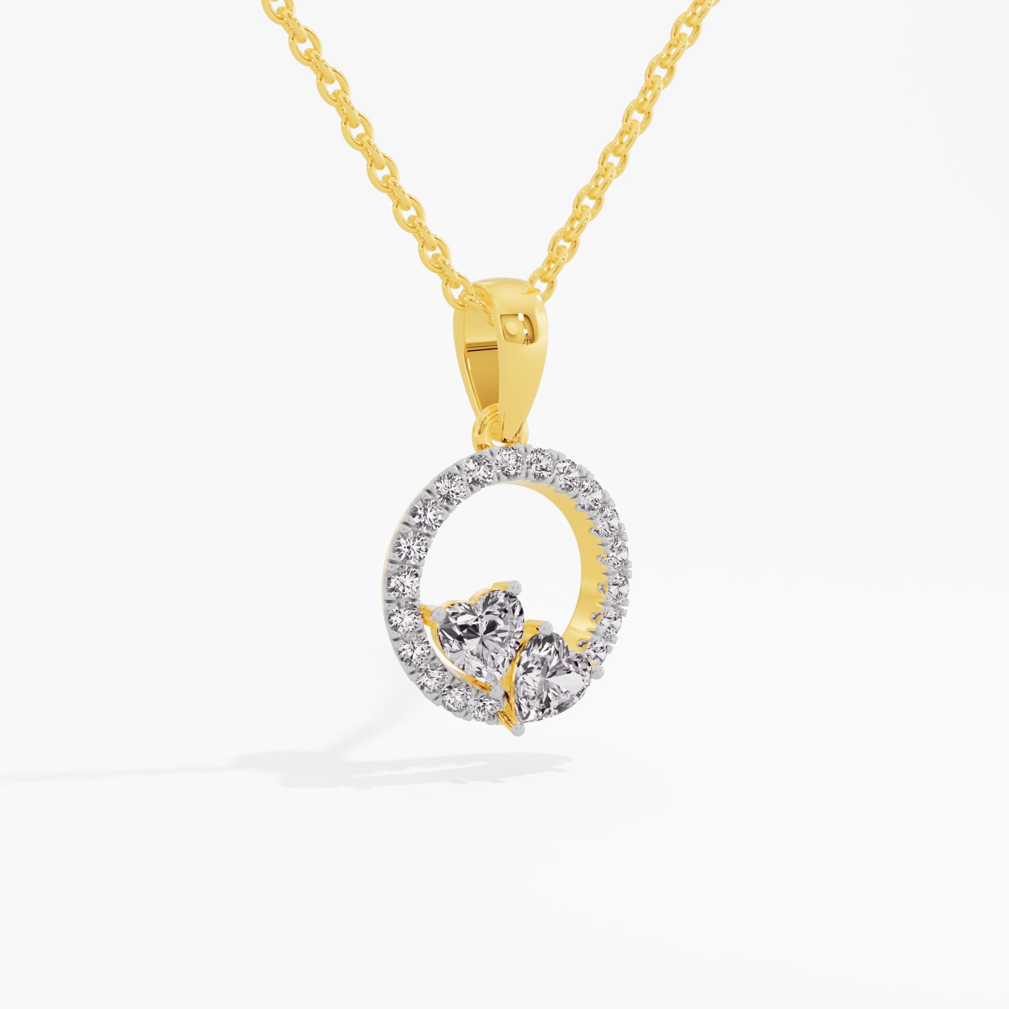 Cordelia Amour Solitaire Heart Pendant