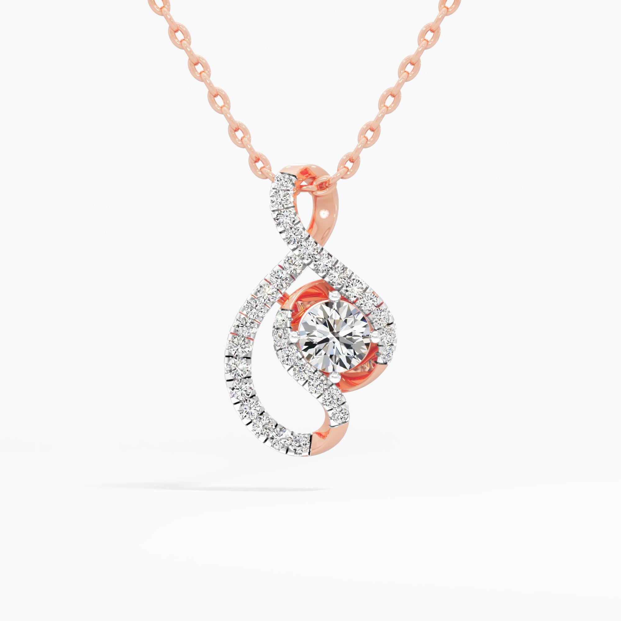 Infinity Swirl Diamond Pendant