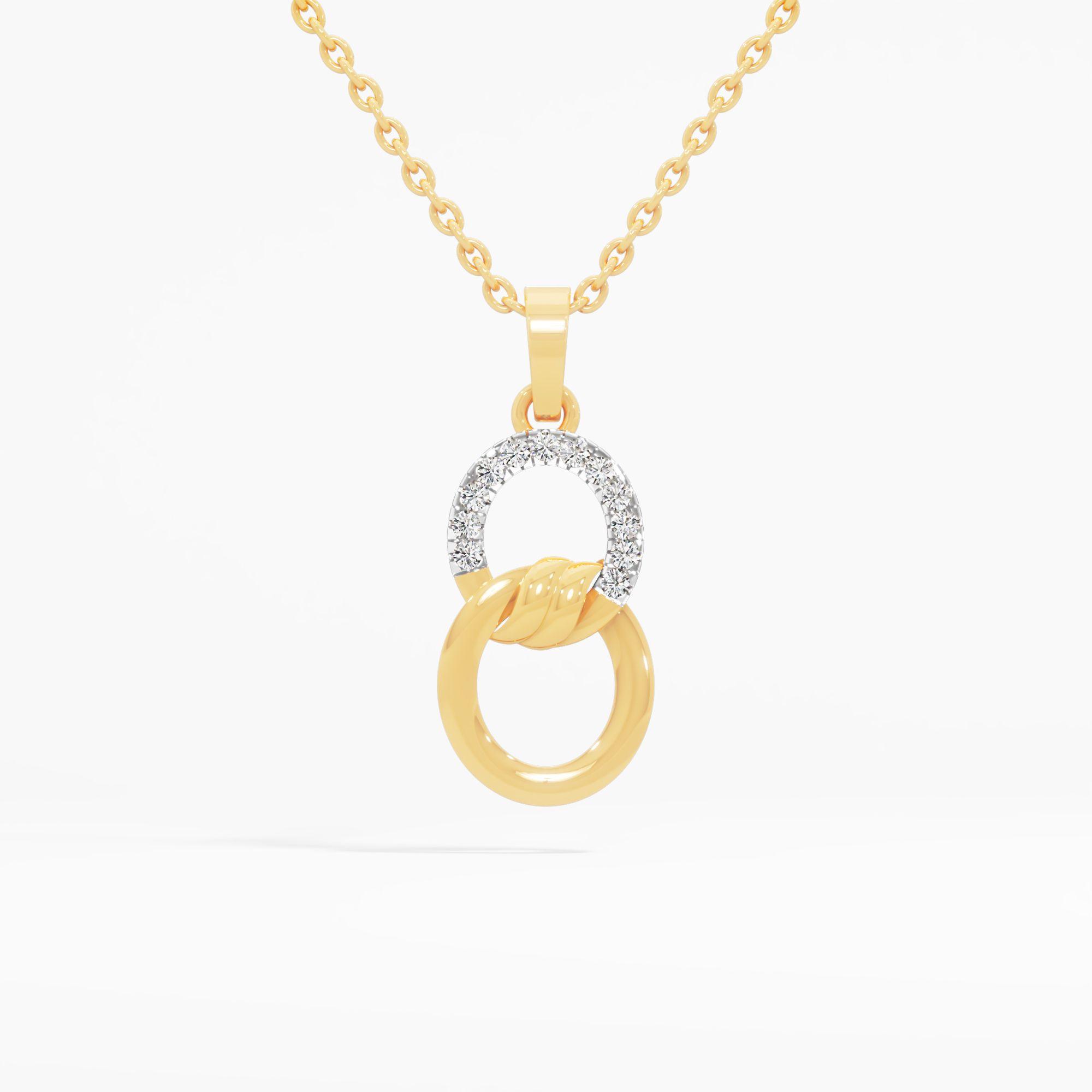 Twisted Circle Link Pendant