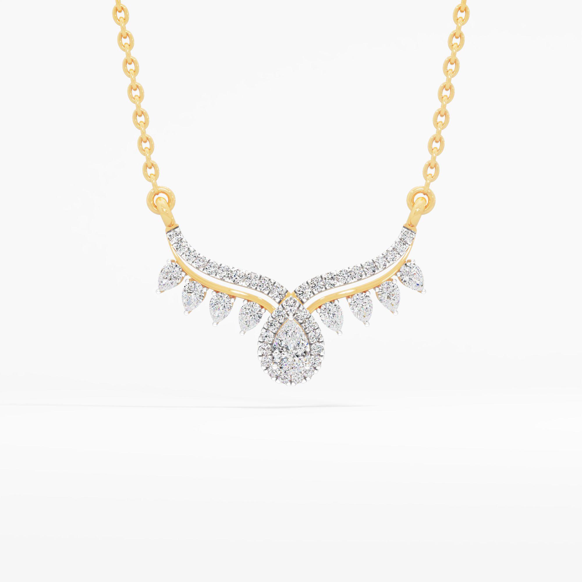 Cornet Swag Pear Drop Pendant