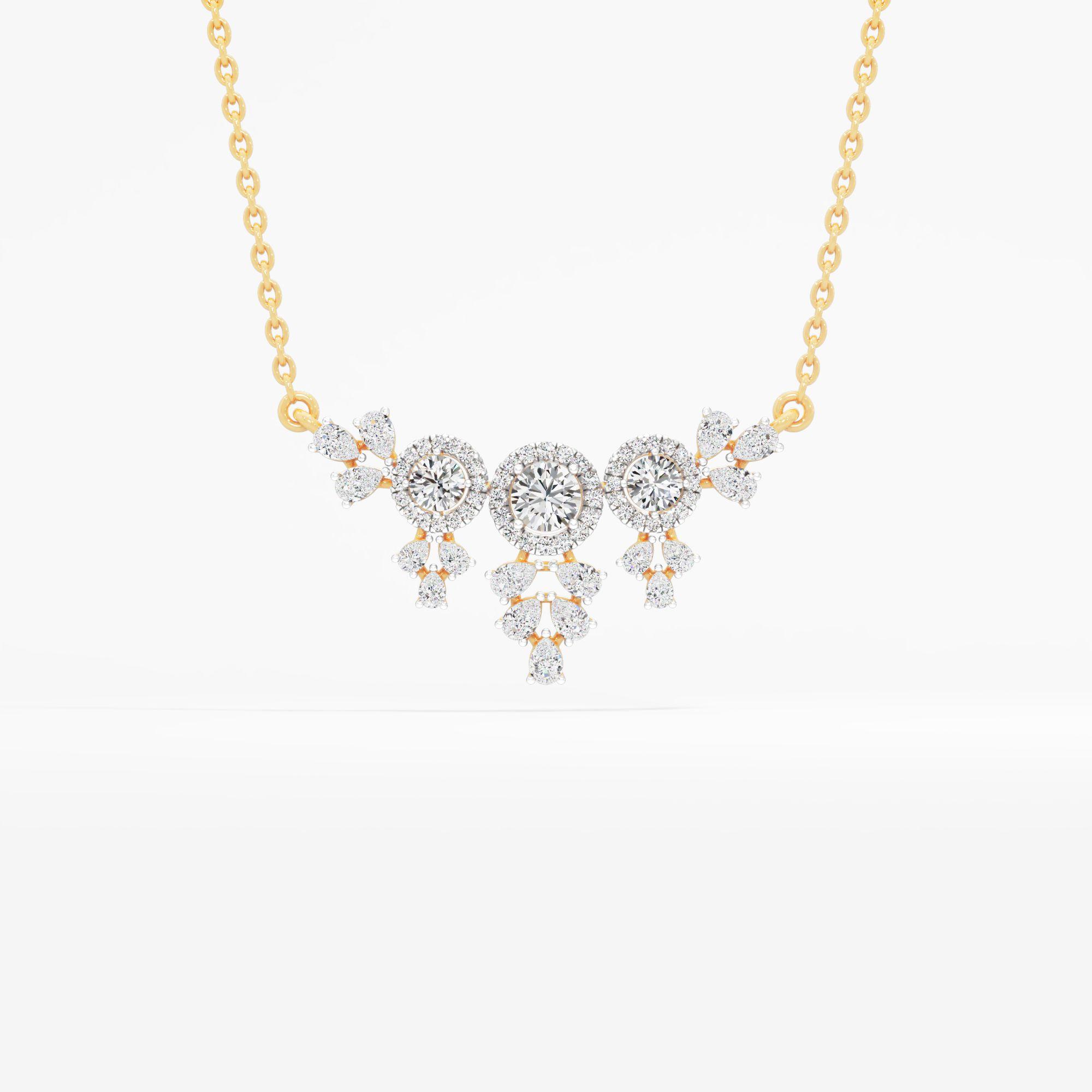 Bloom Solitaire Drop Pendant