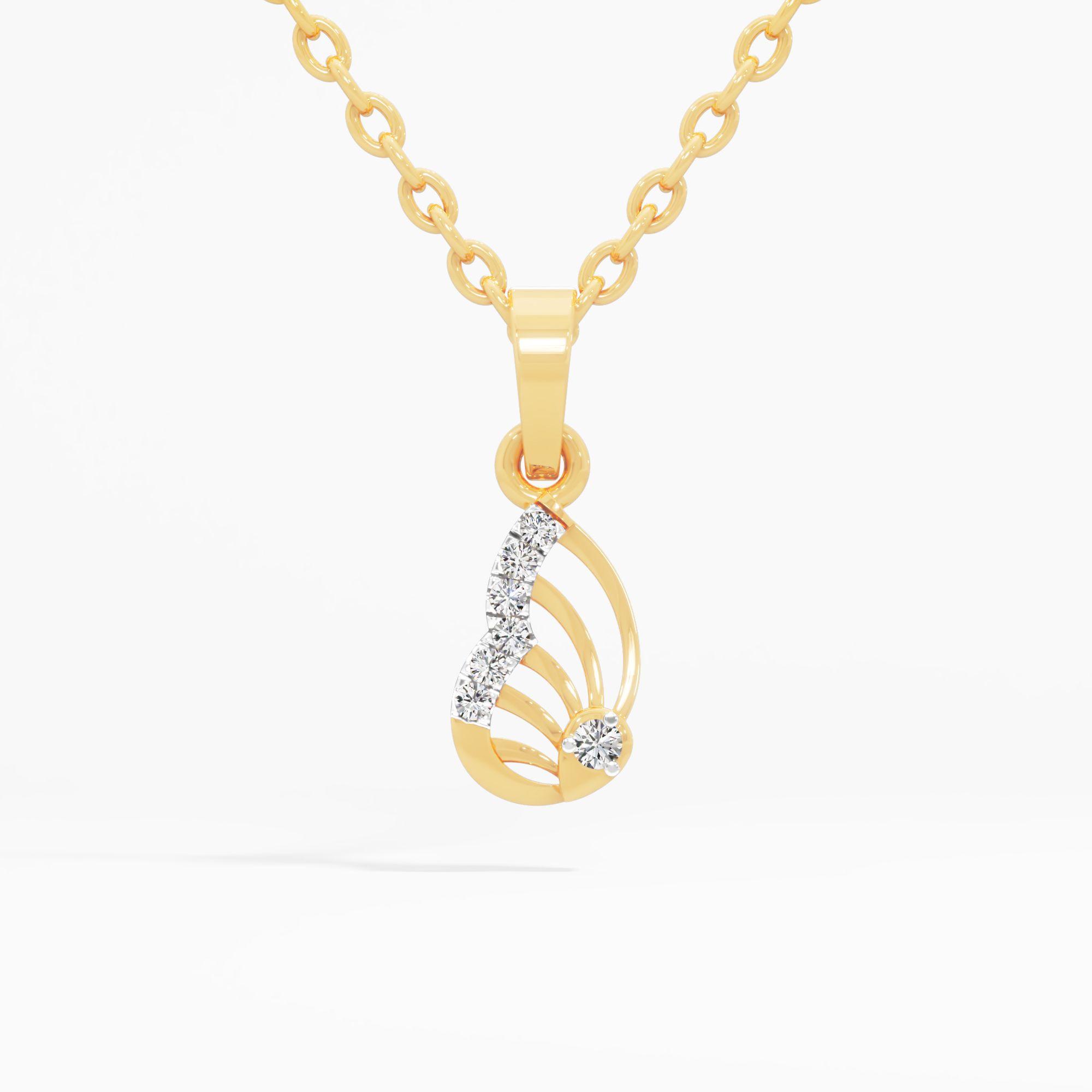 Petal Glow Diamond Pendant