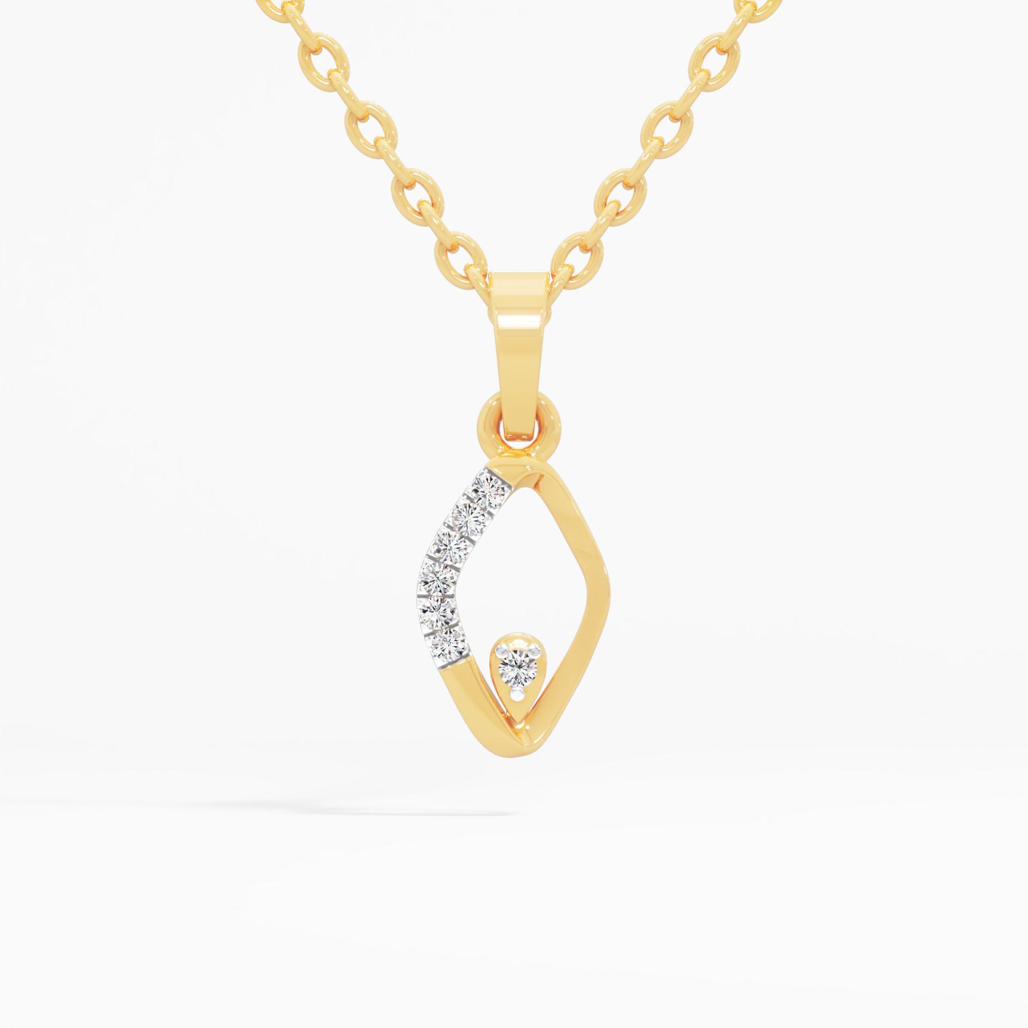 Minimalist Marquise Solitaire Pendant