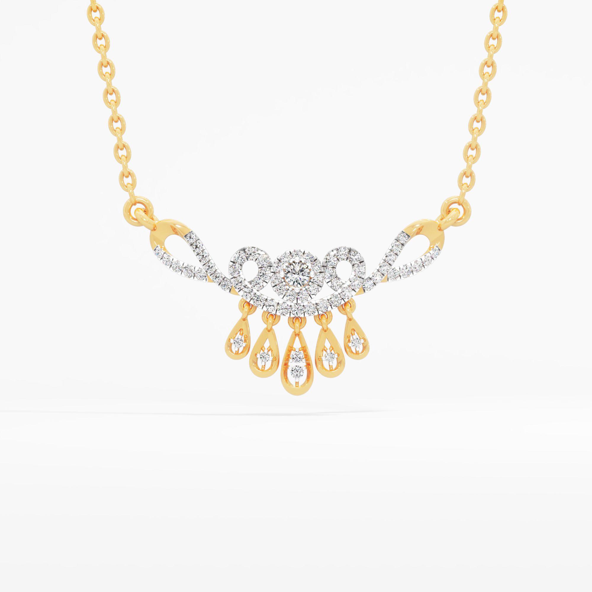 Twisted Teardrop Fringe Pendant