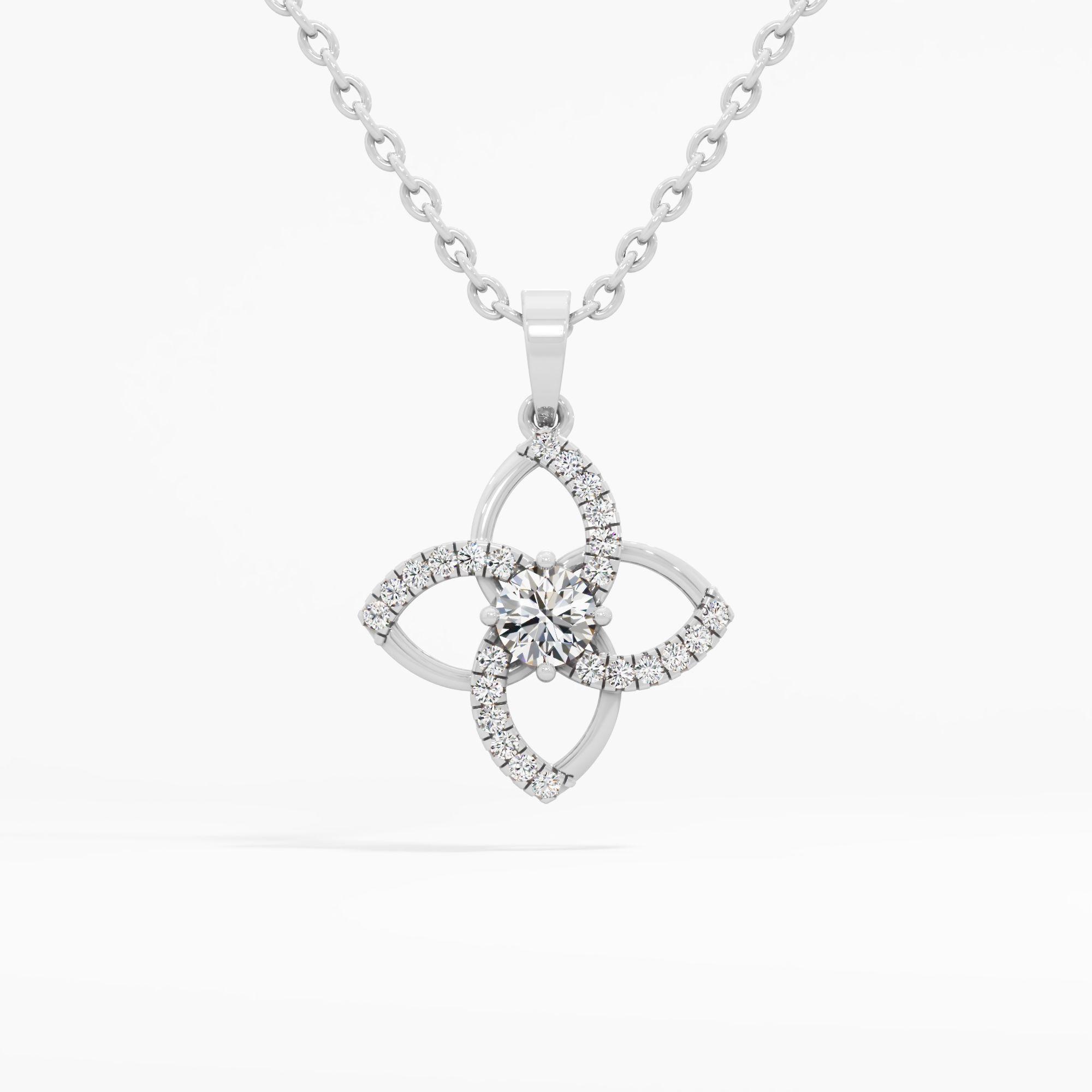 Fiora Solitaire Diamond Pendant