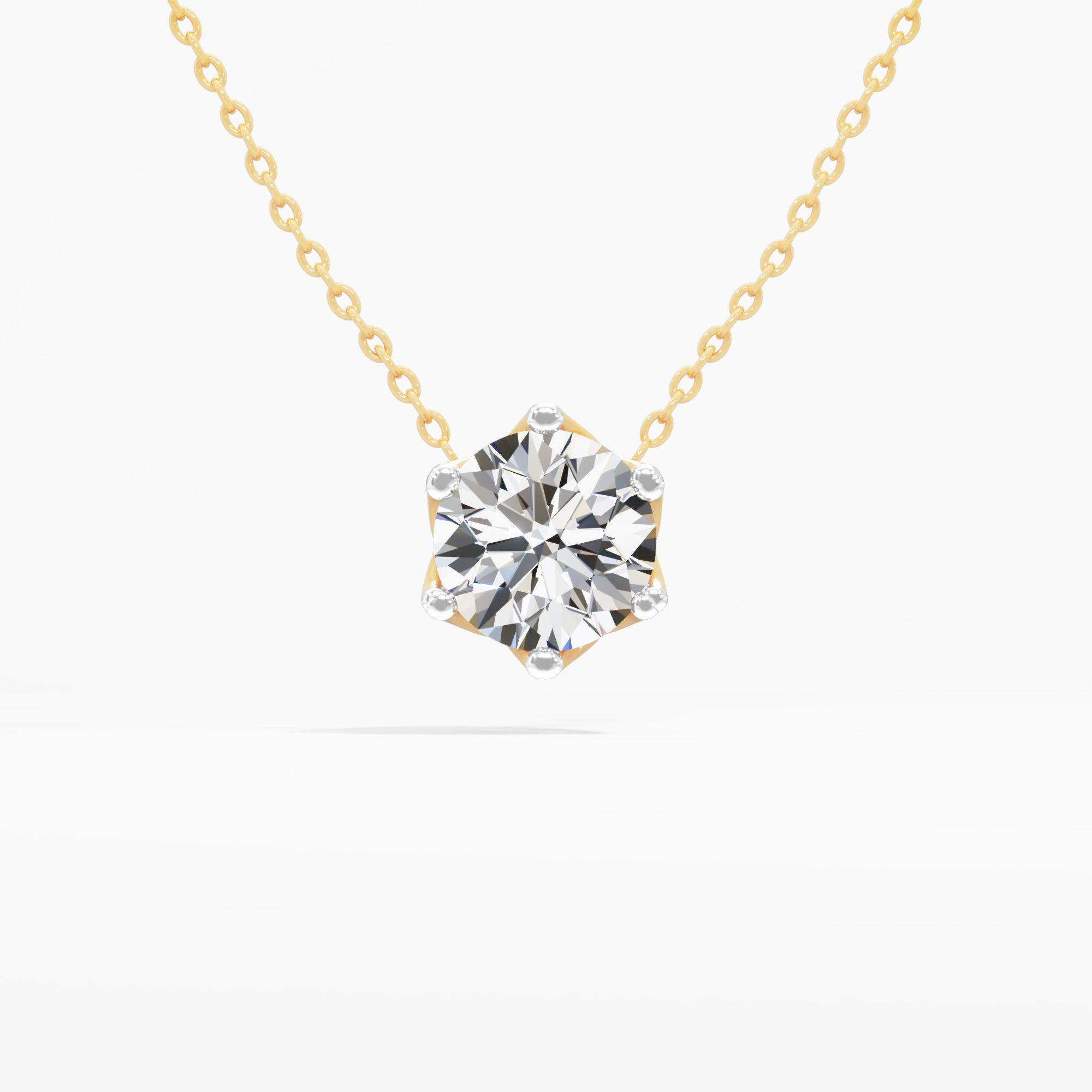 Classic Six-Prong Solitaire Pendant