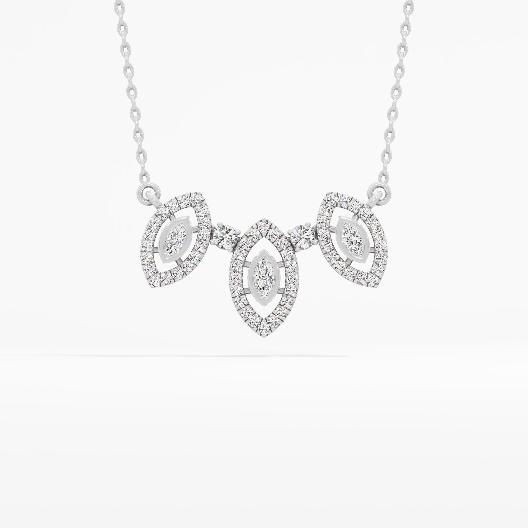 Marquise Mirage Diamond Pendant
