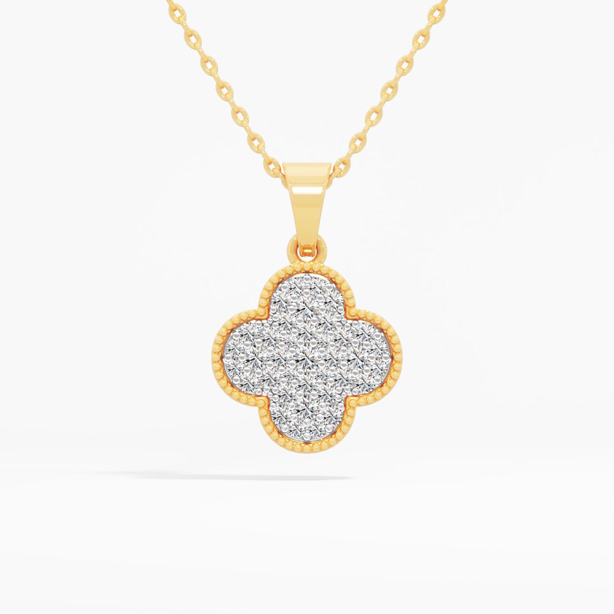 Clover Sparkle Diamond Pendant