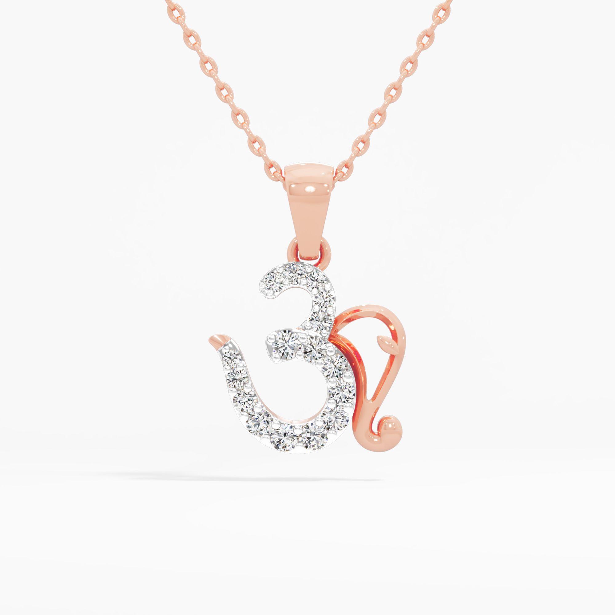 Divine Om Diamond Pendant