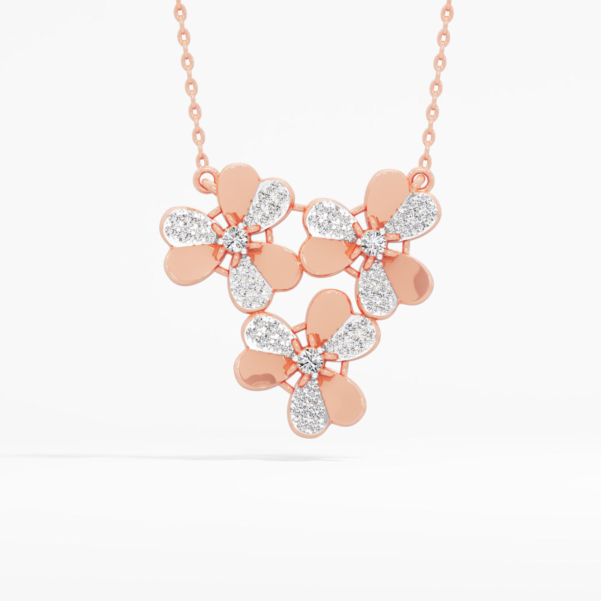 Radiant Bouquet Diamond Pendant