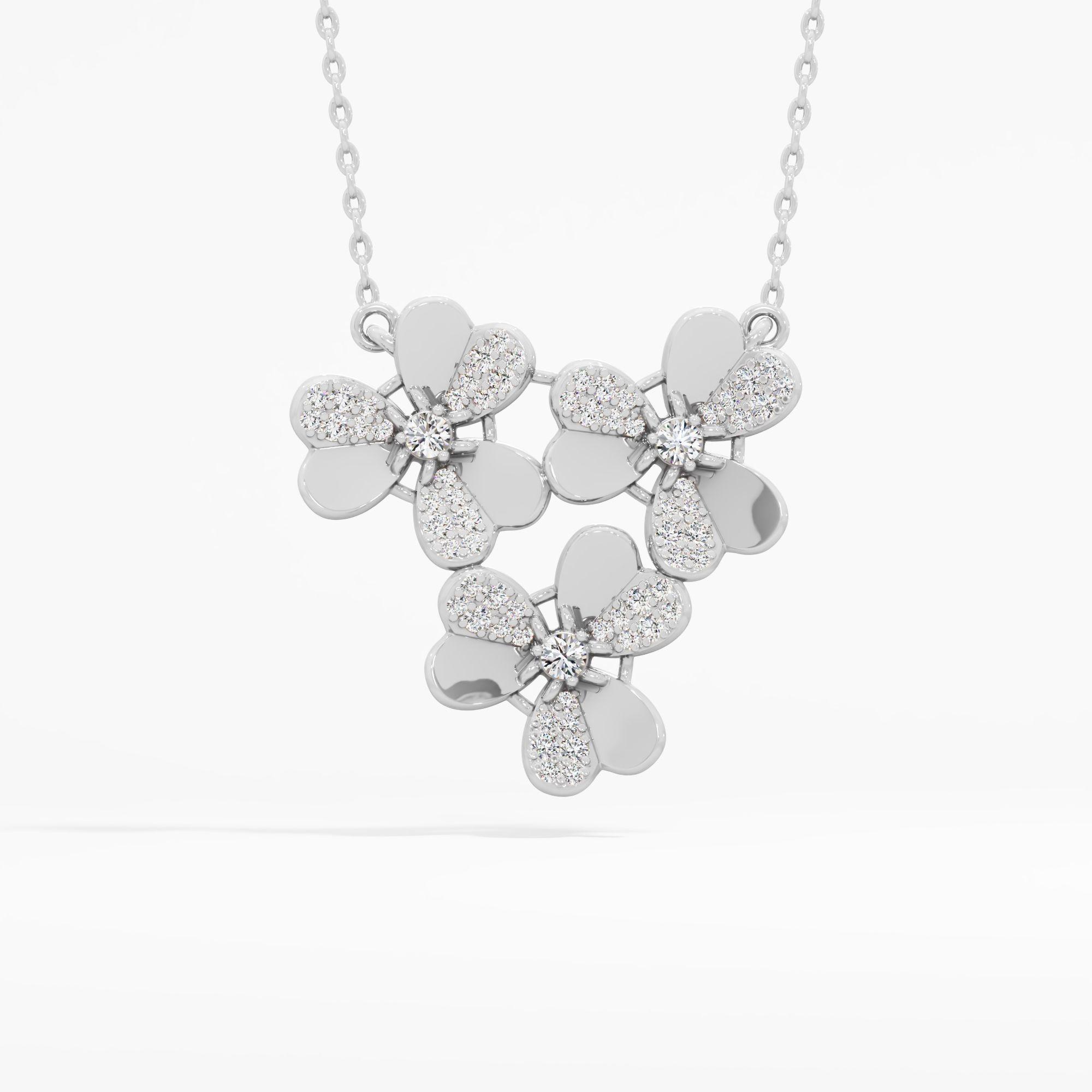 Radiant Bouquet Diamond Pendant