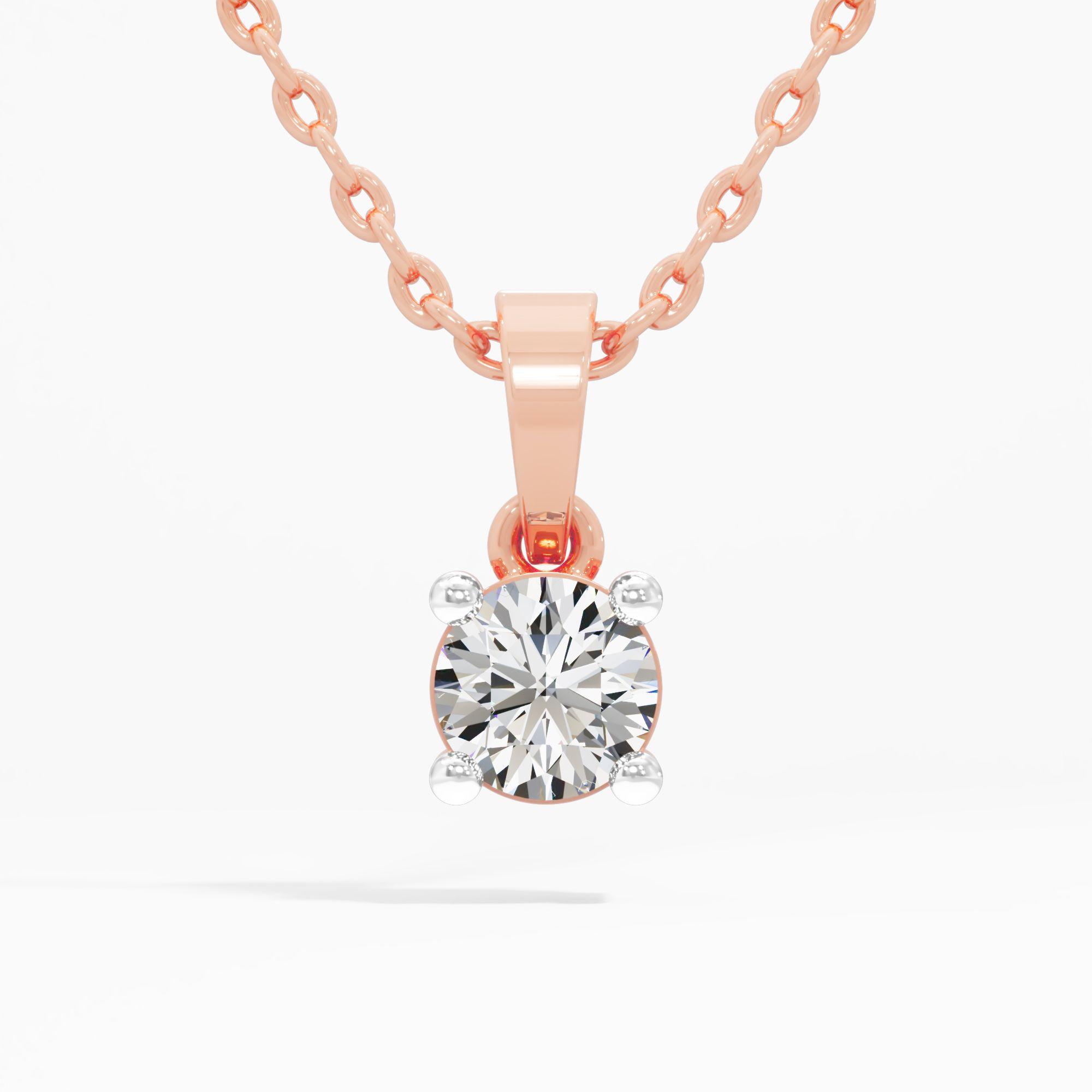 Celeste Radiance Solitaire Pendant