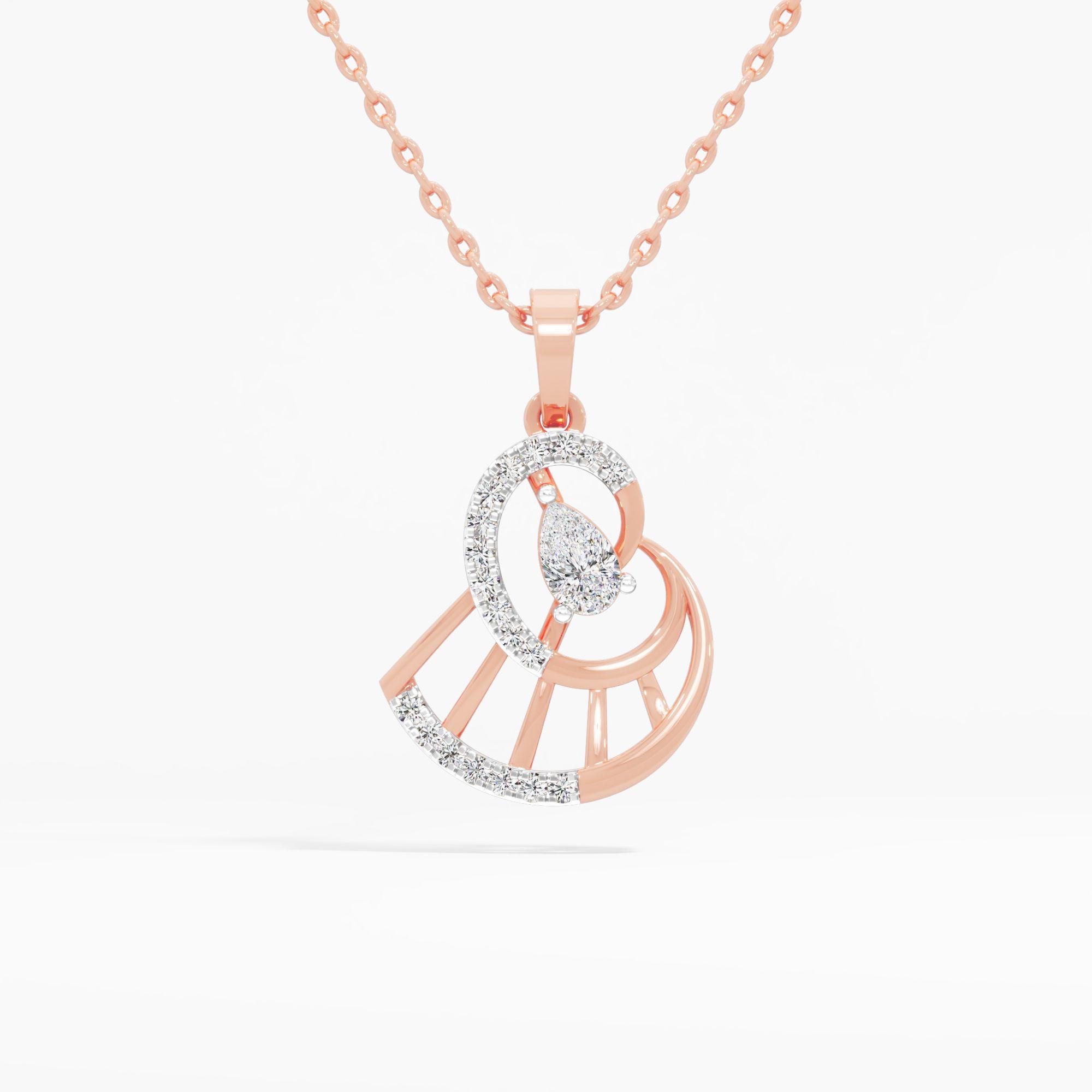 Lumina Curve Diamond Pendant