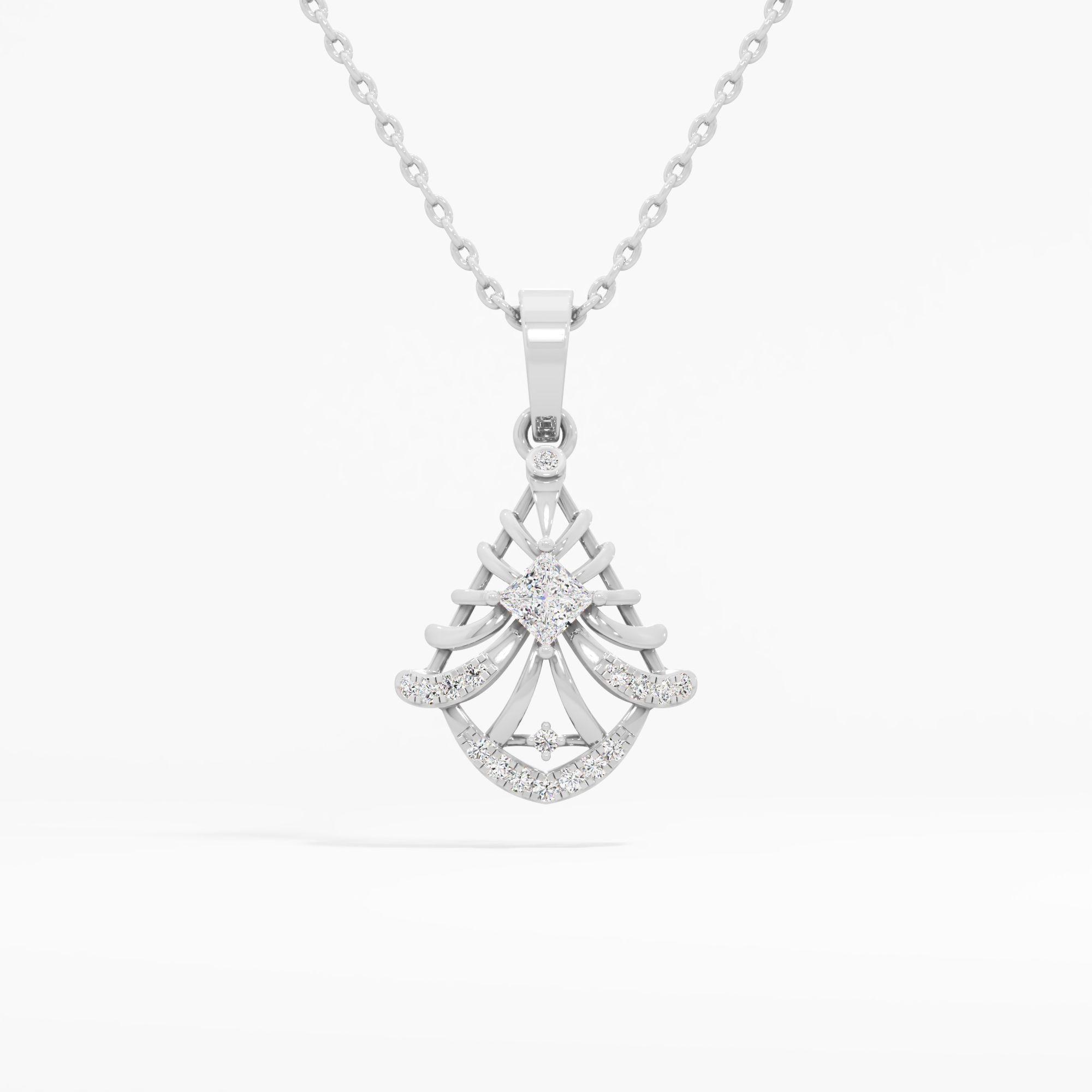 Aurora Weave Diamond Pendant