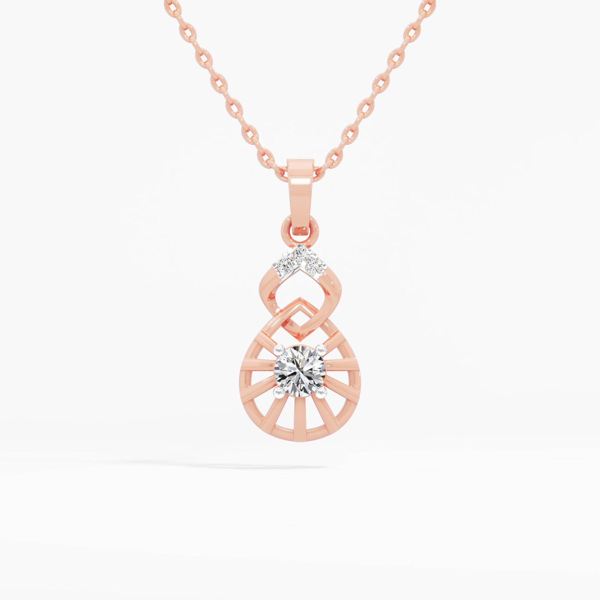 Celestial Knot Solitaire Pendant
