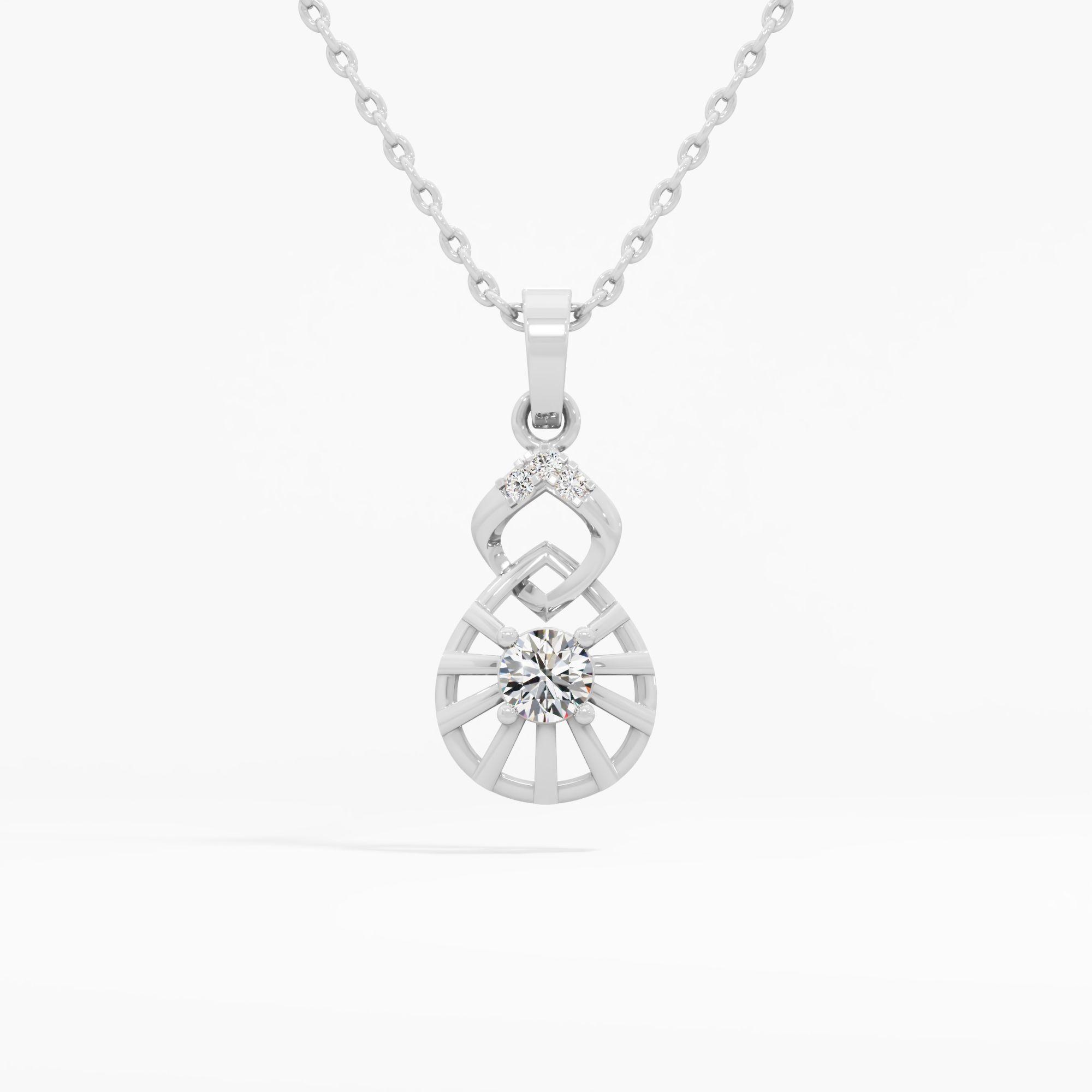 Celestial Knot Solitaire Pendant