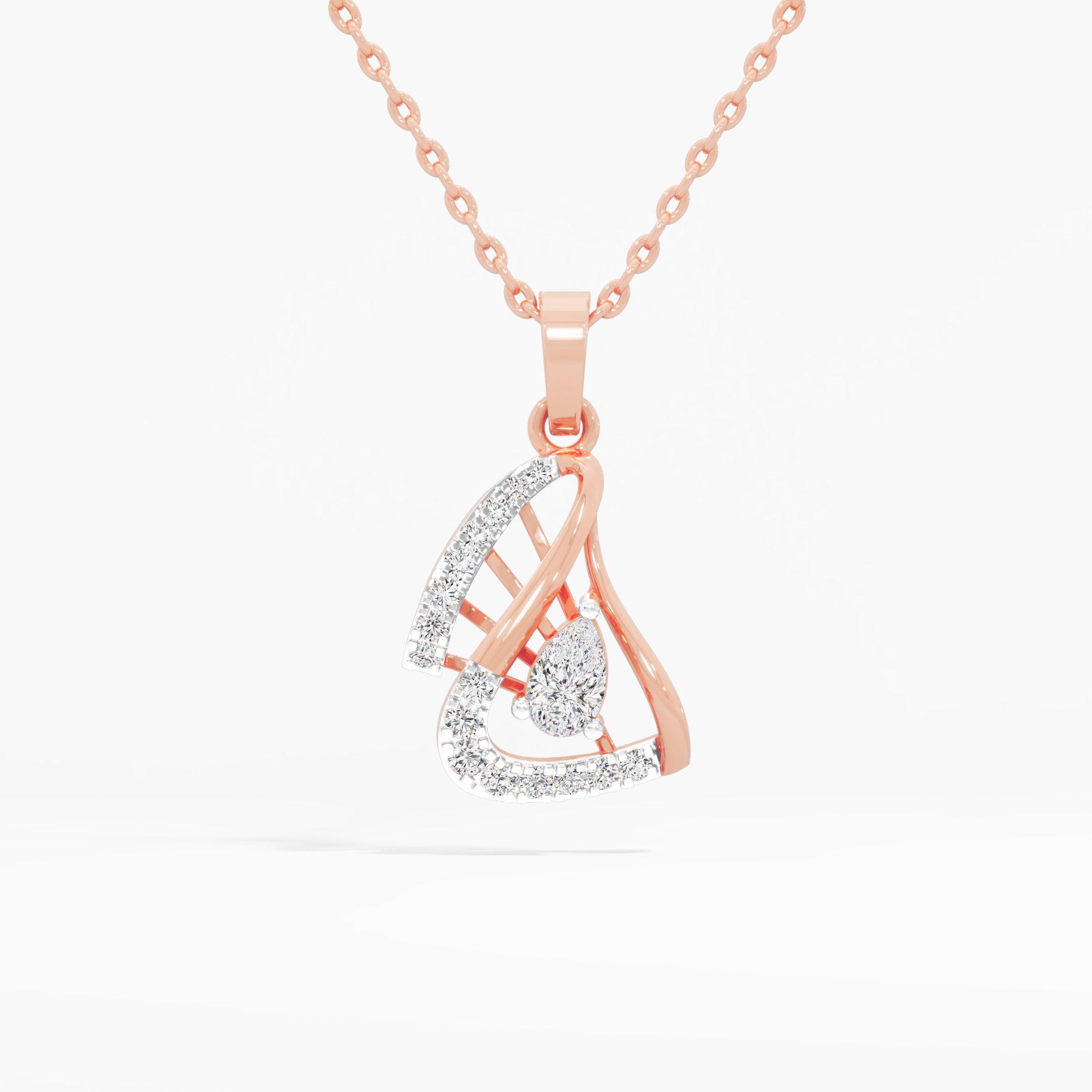 Radiant Pear Diamond Pendant